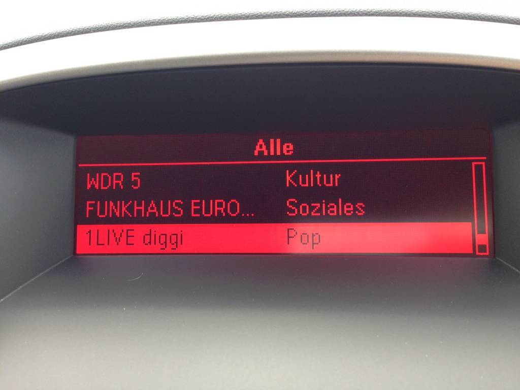 DAB+ Nachrüstest Zafira C (asugenommen R4.0 IntelliLink)
