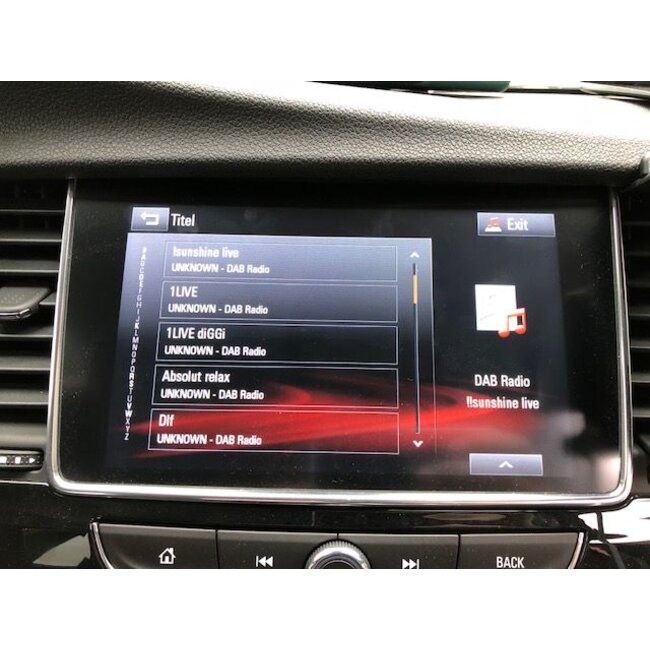 DAB+ Nachrüstset Zafira C mit R4.0 IntelliLink