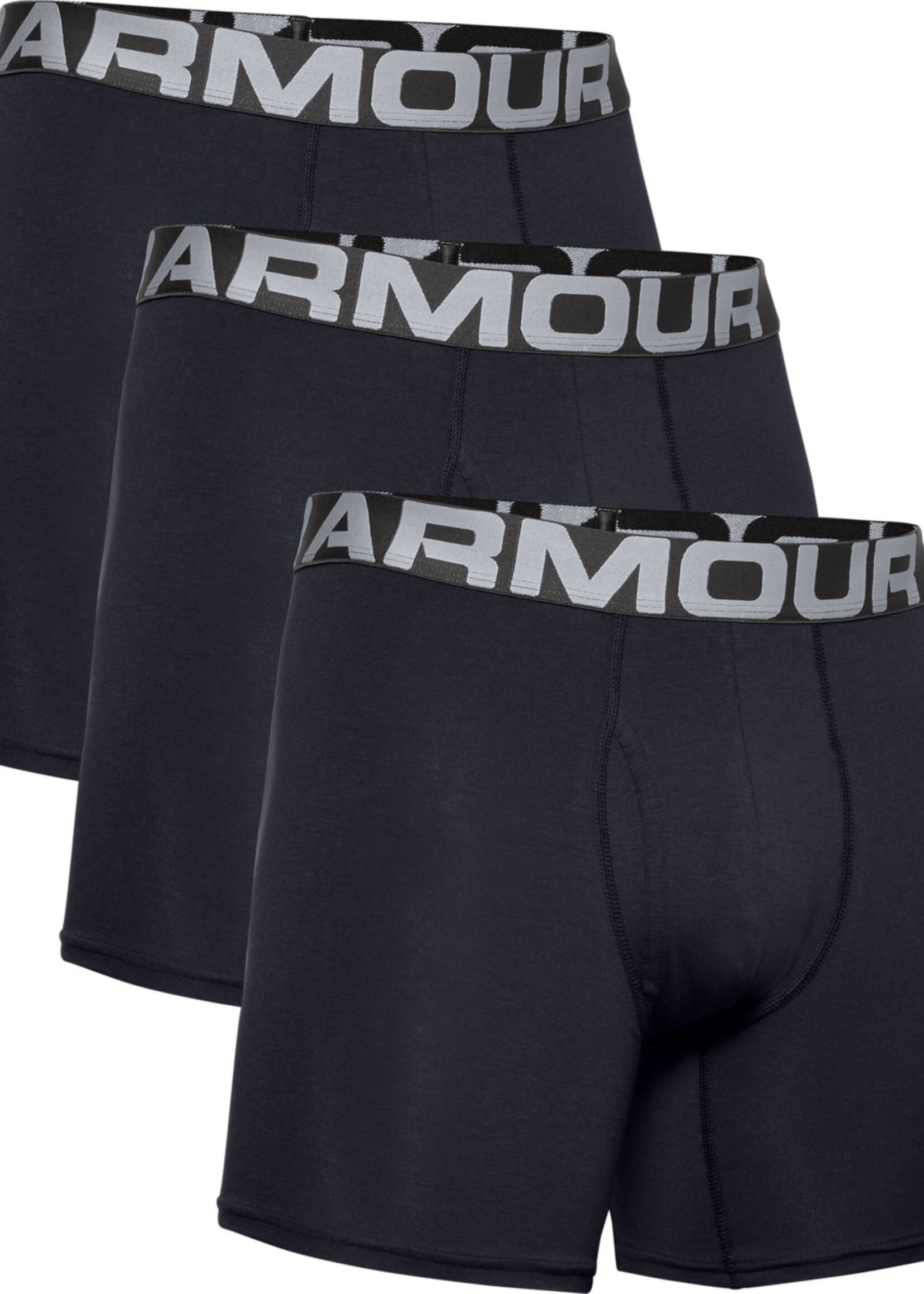 Under Armour UA Charged Cotton 6in 3 Pack-BLK