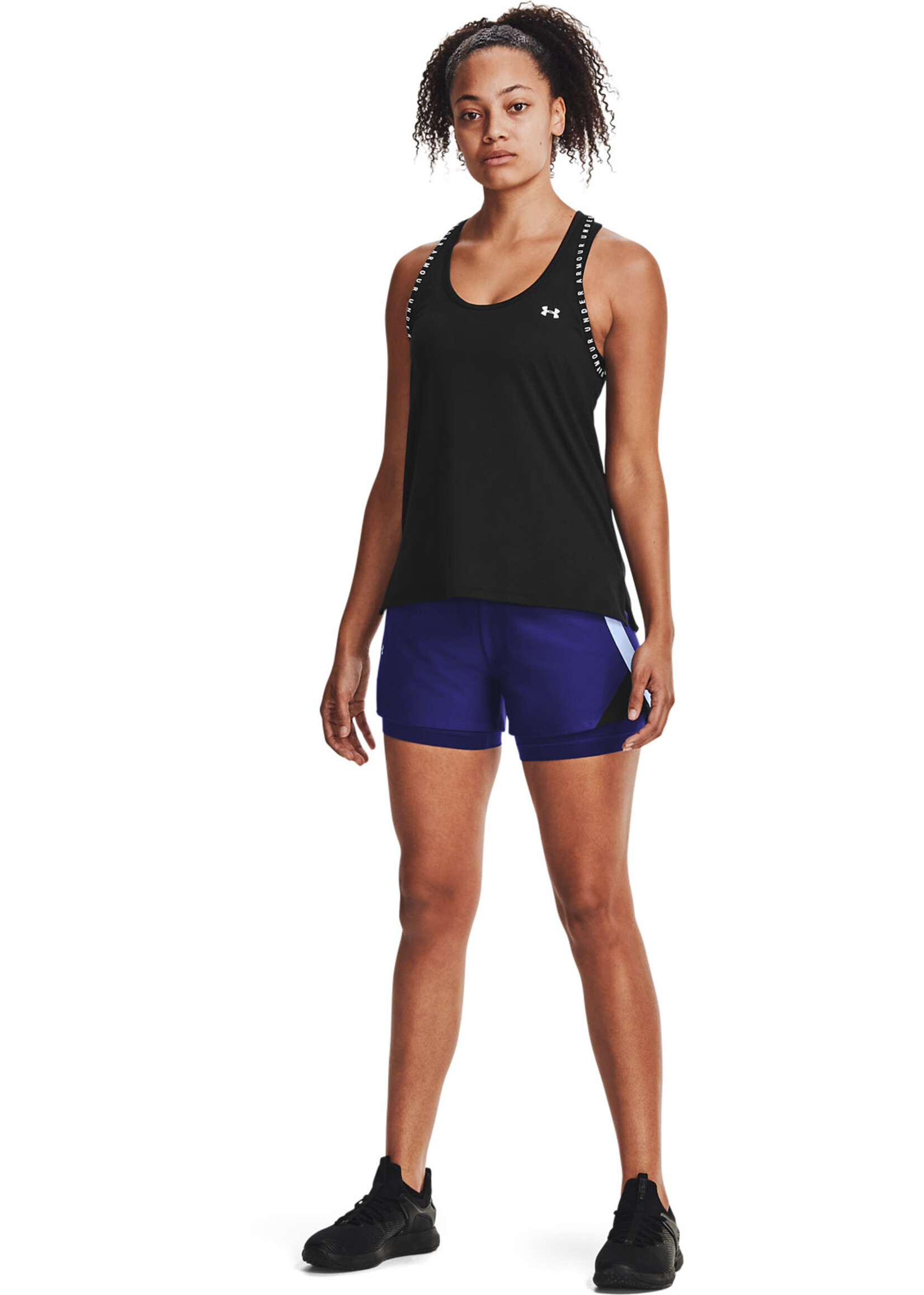 Under Armour Play Up 2-in-1 Shorts-BLU