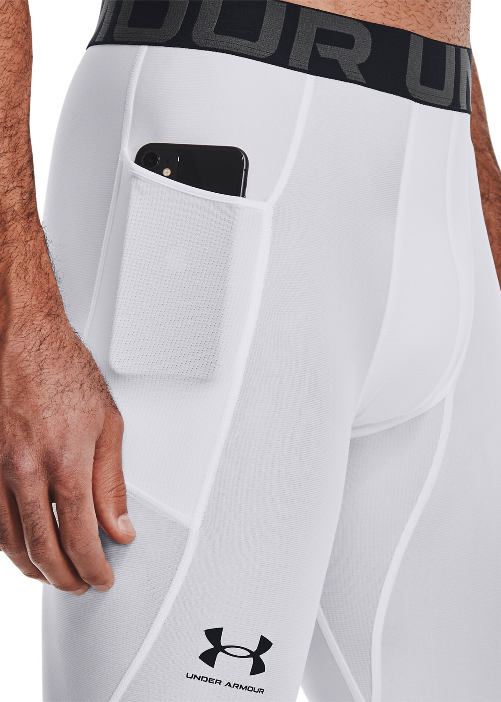 Under Armour UA HG Armour Leggings-WHT