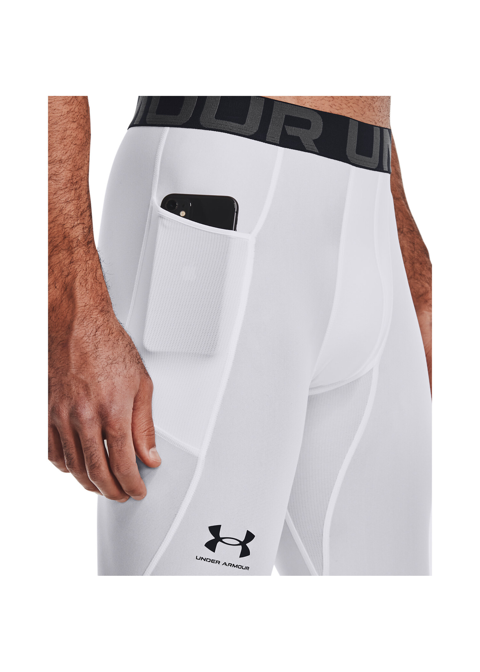 Under Armour UA HG Armour Leggings-WHT