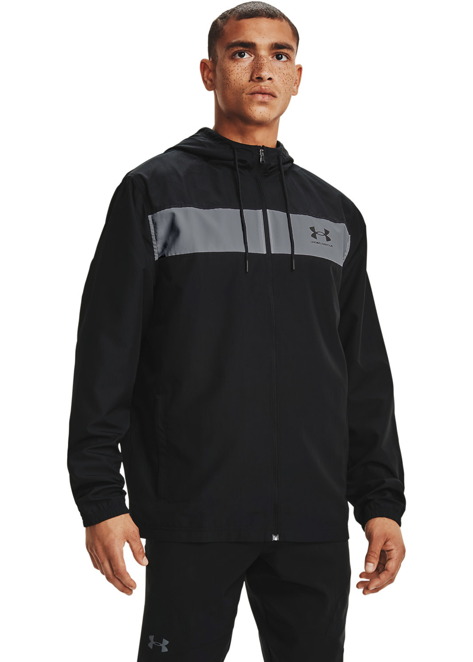 Under Armour UA Sportstyle Windbreaker-BLK,GRY