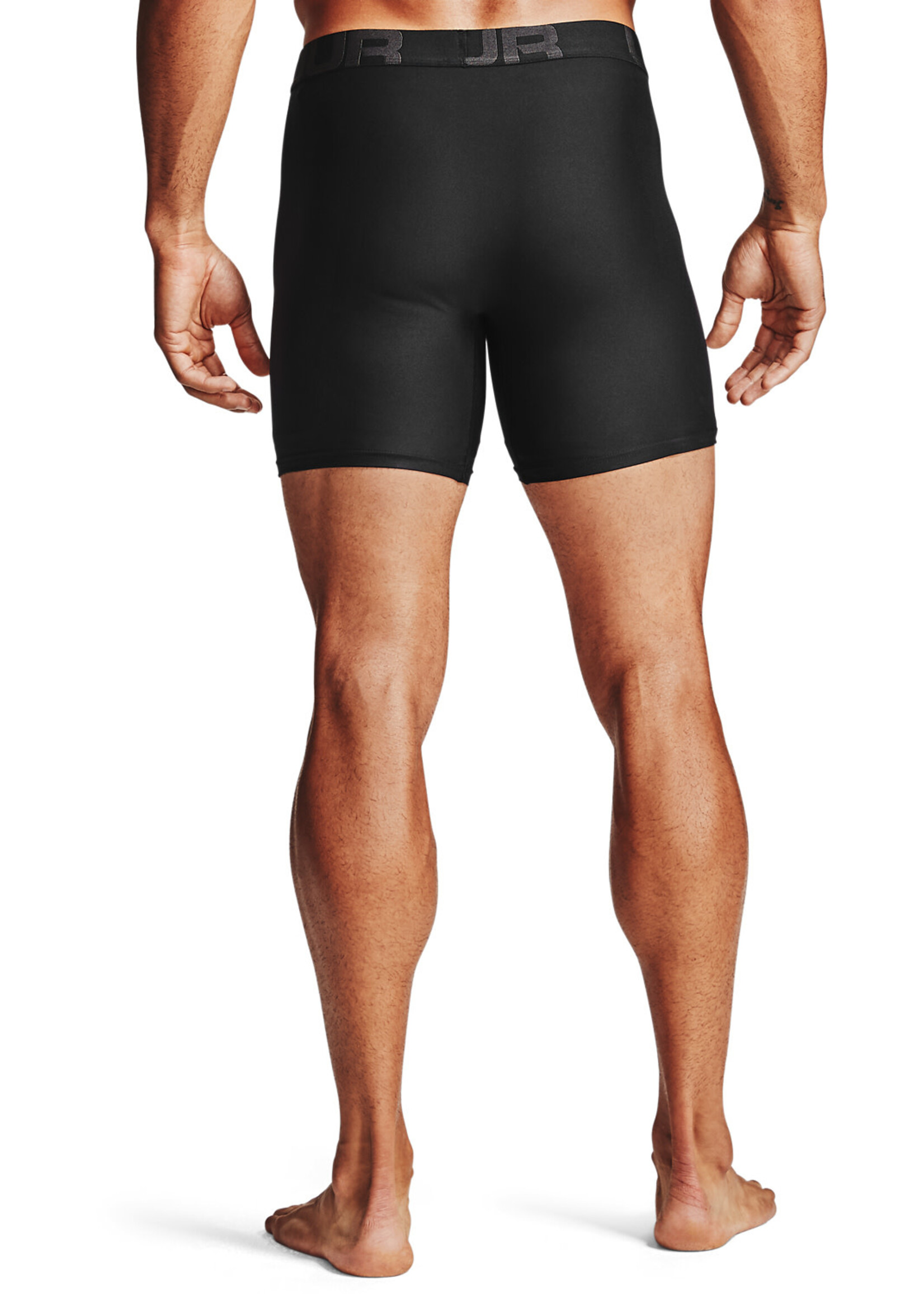 Under Armour UA Tech 6in Boxers 2 Pack-BLACK