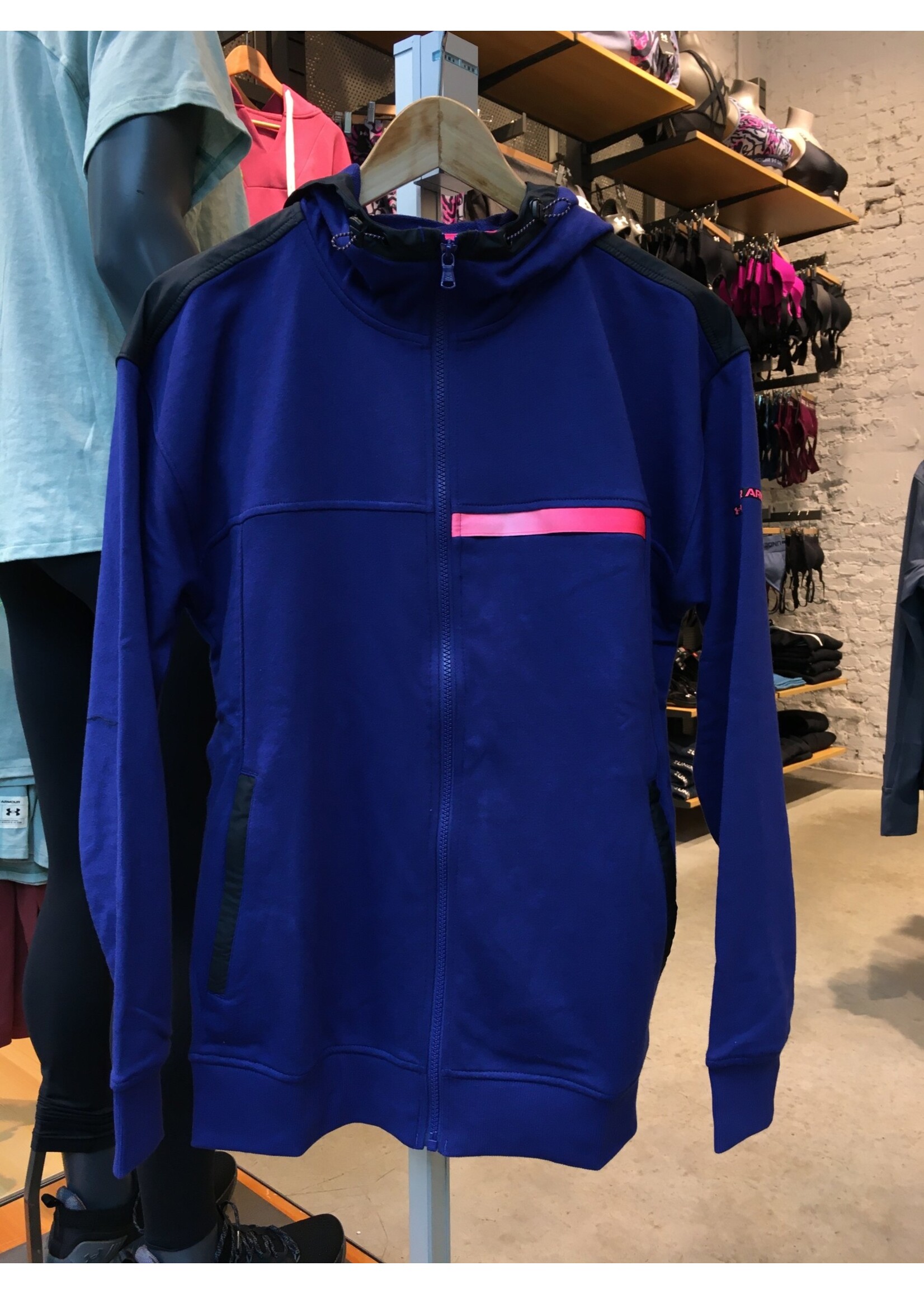 Under Armour UA RIVAL Terry AMP FZ HD-BLU