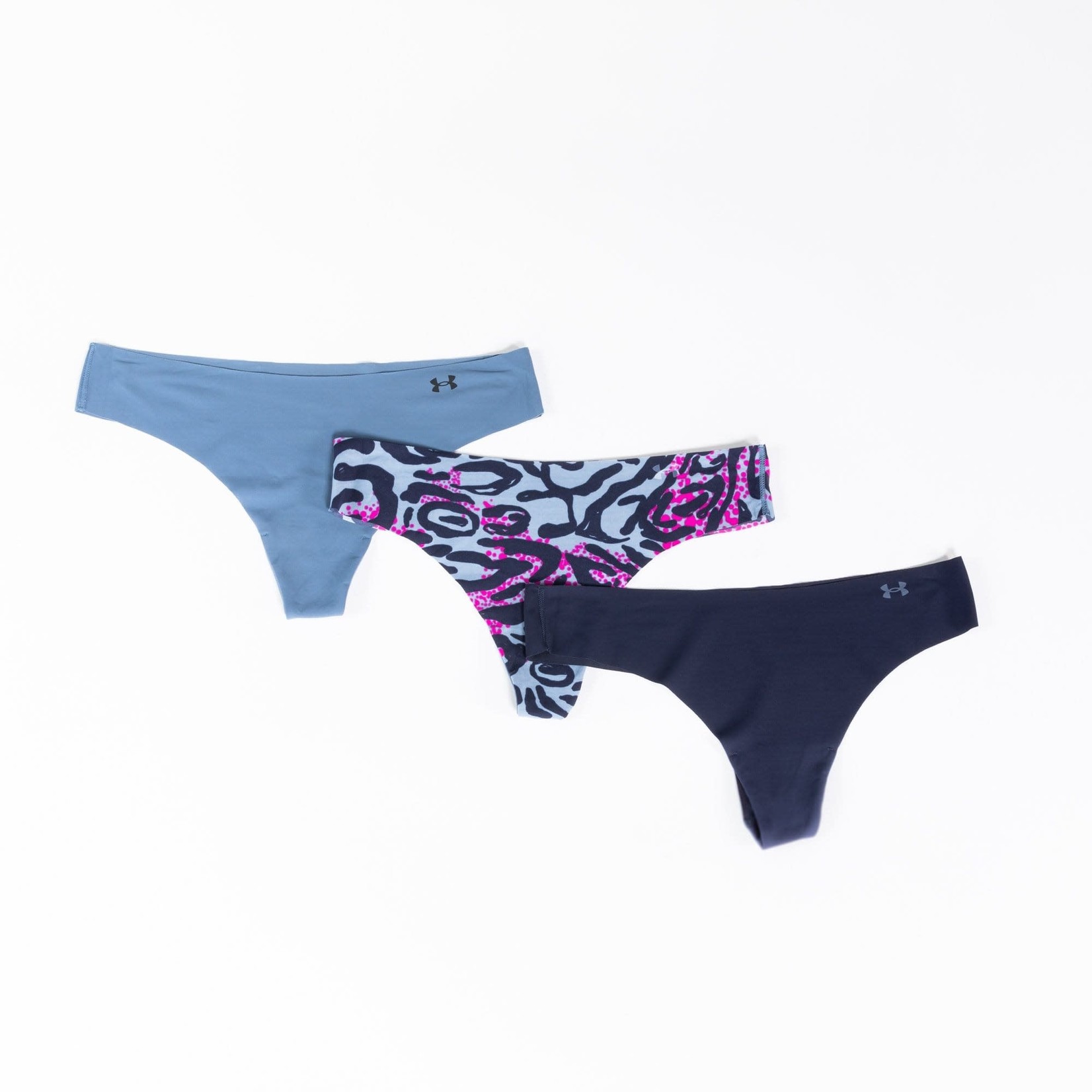 Under Armour PS Thong 3Pack Print-BLU