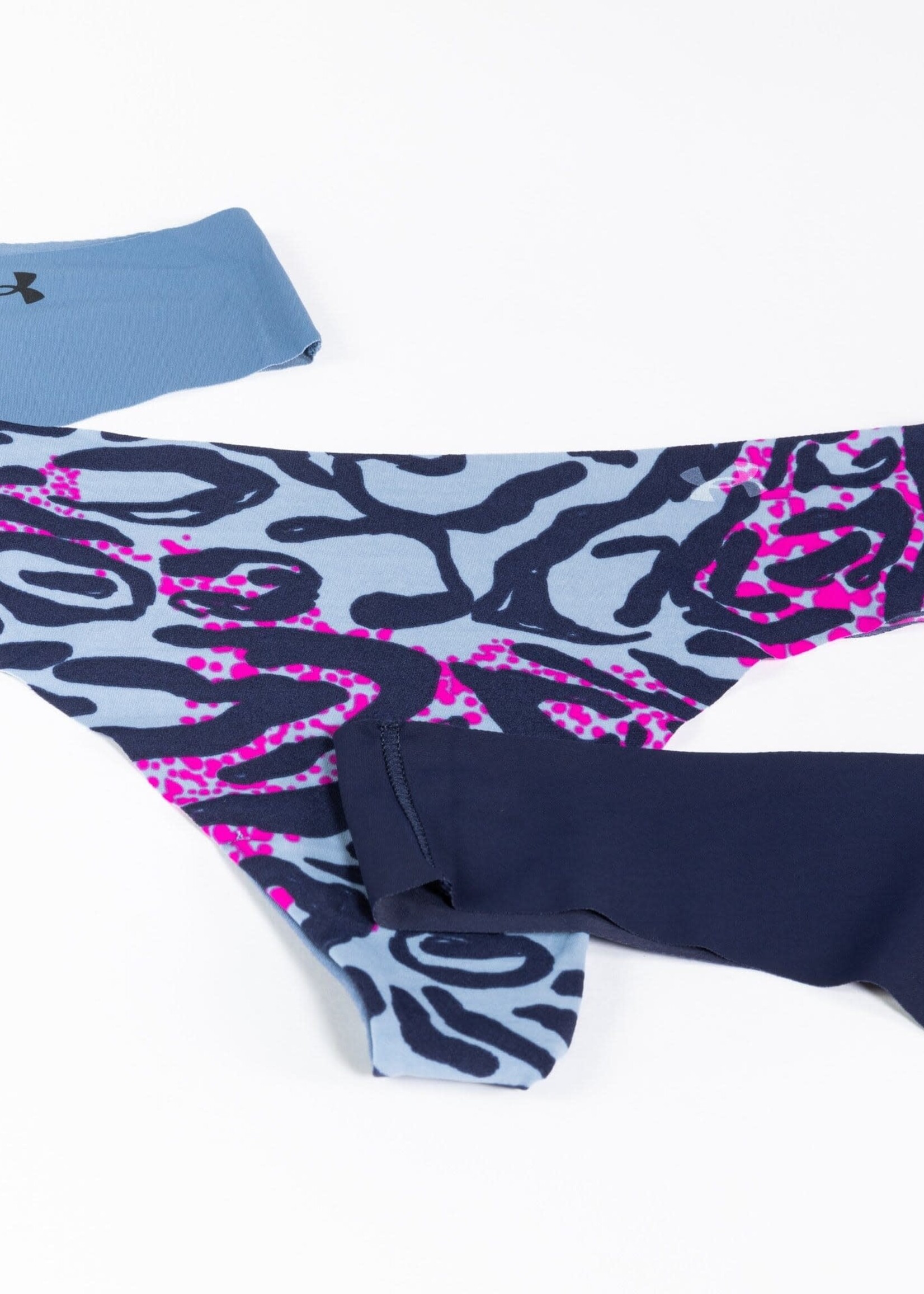 Under Armour Womens 3 Pack Print Thongs Blue XS 