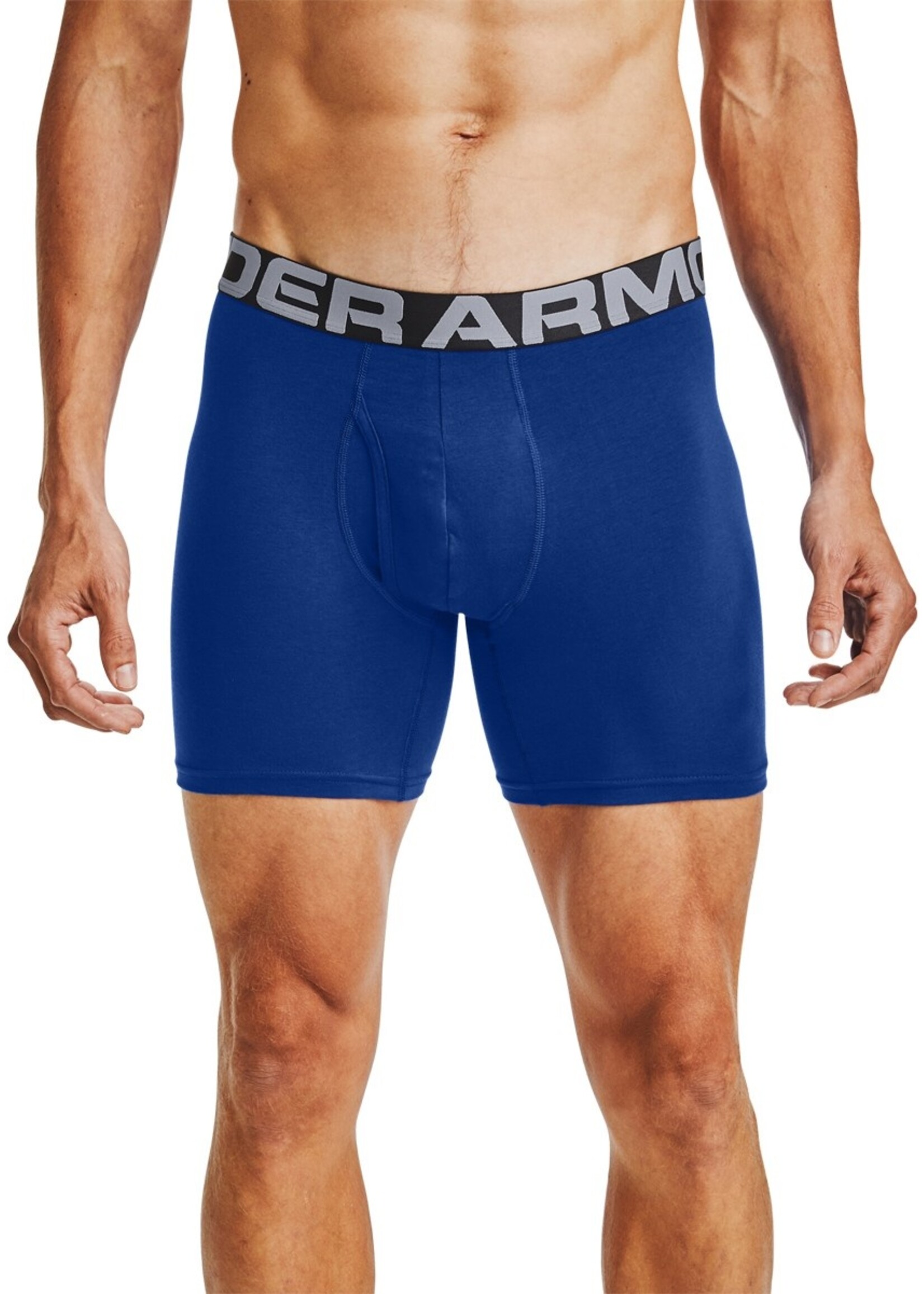 Under Armour UA Charged Cotton 6inch Boxers 3 Pack - Blue