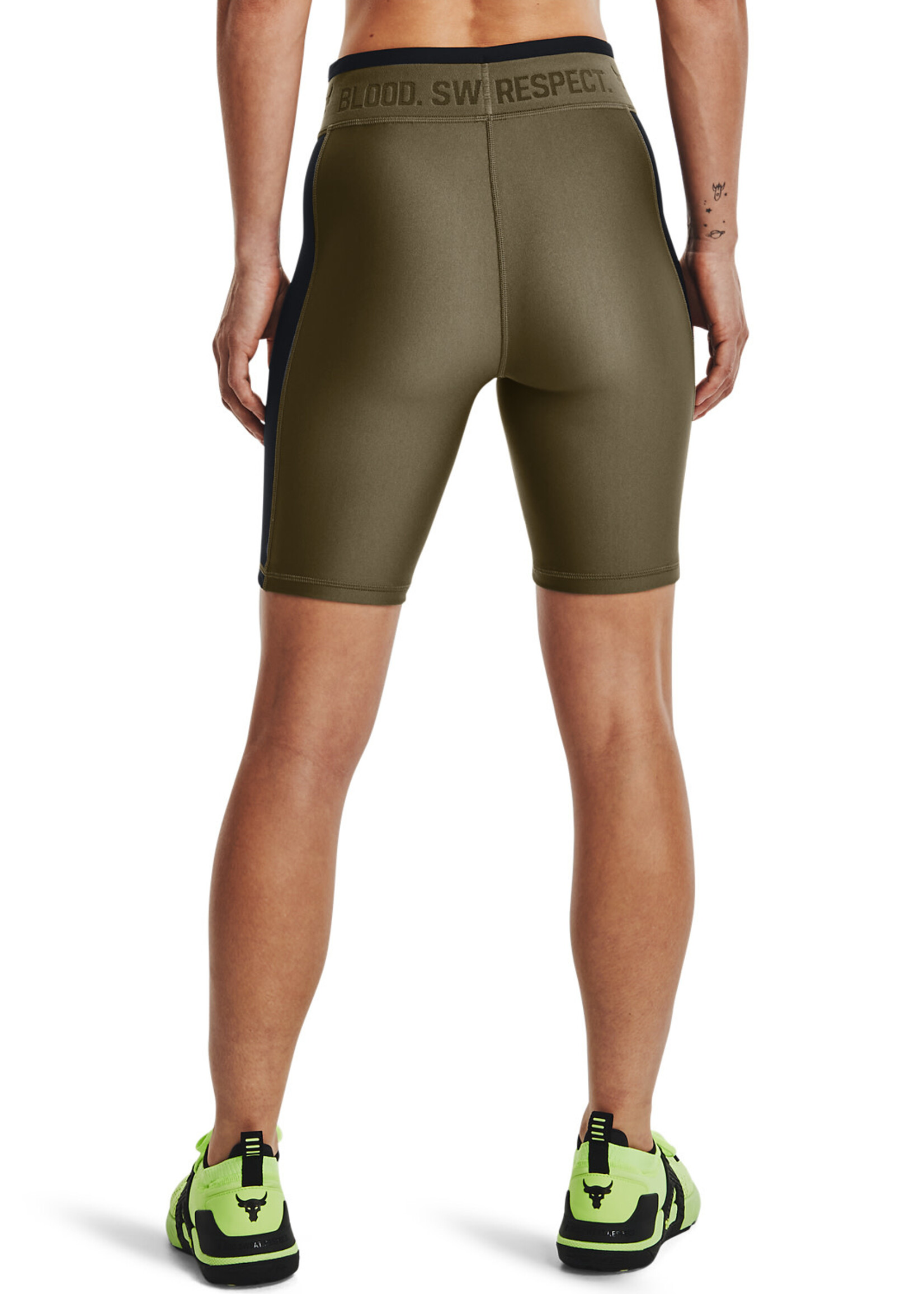 UA Project Rock HG Bike Short-GRN