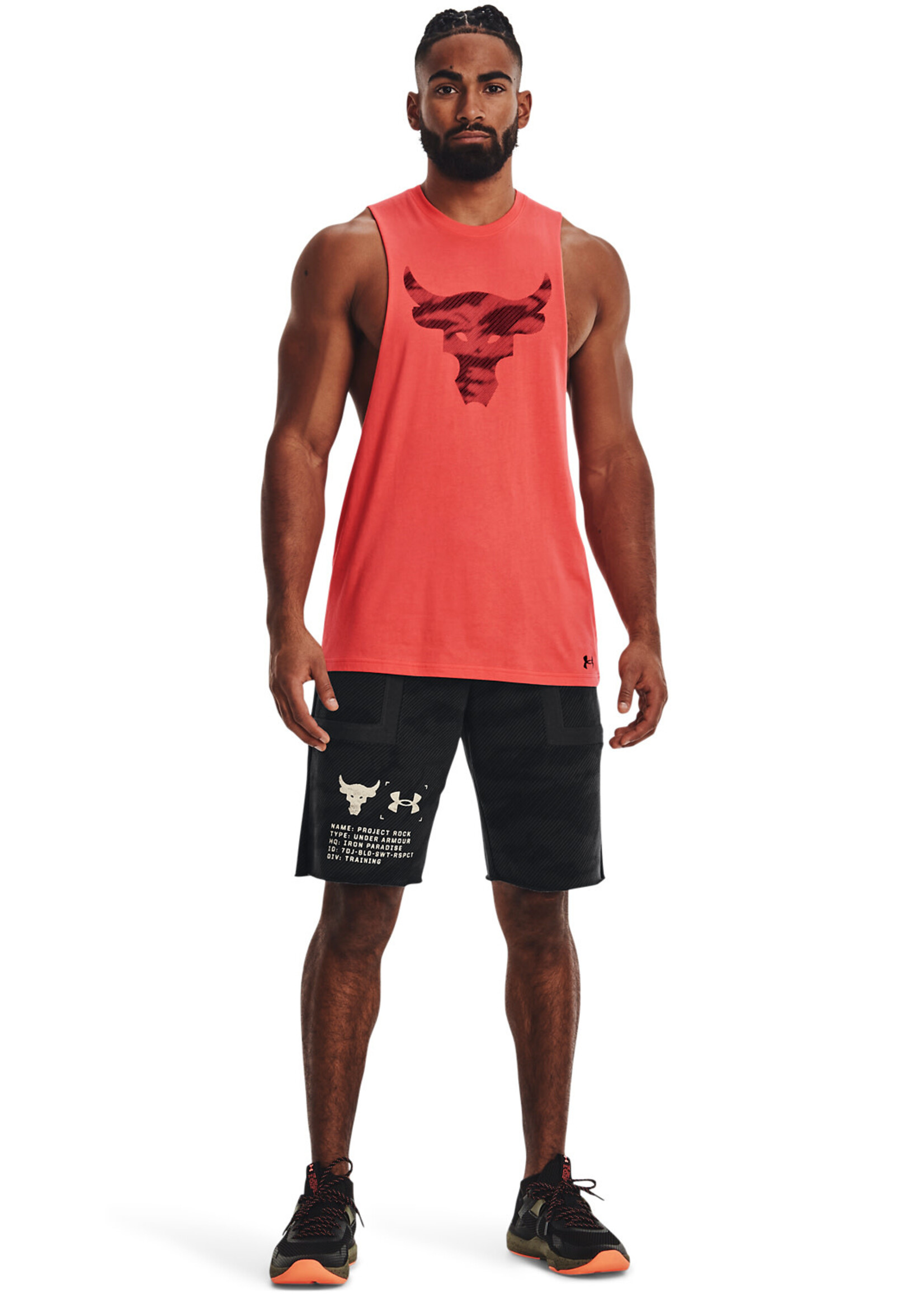 UA Pjt Rock Hvywt Terry Shorts-BLK