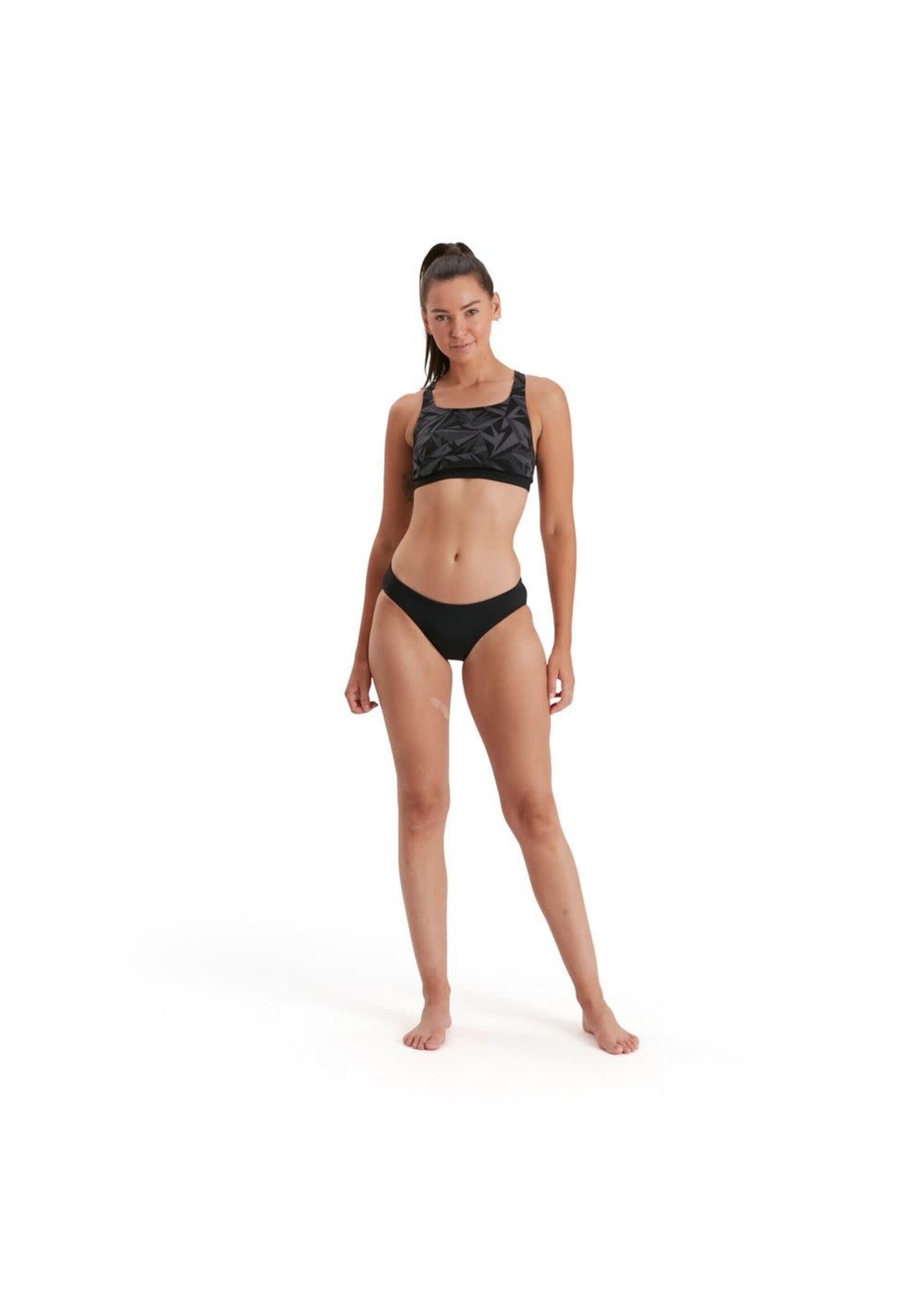 Speedo W Pool Eco+ H-Boom 2 piece Black/Grey