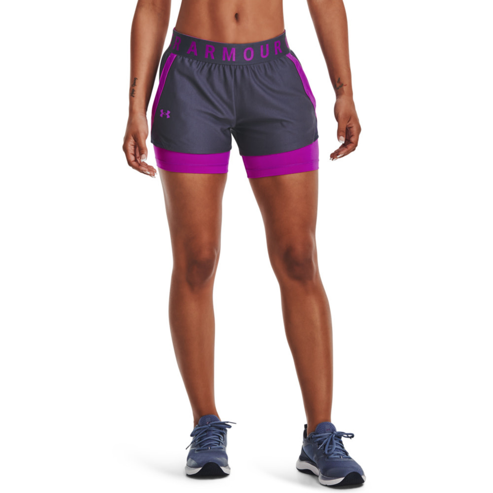 Under Armour Play Up 2-in-1 Shorts-GRY