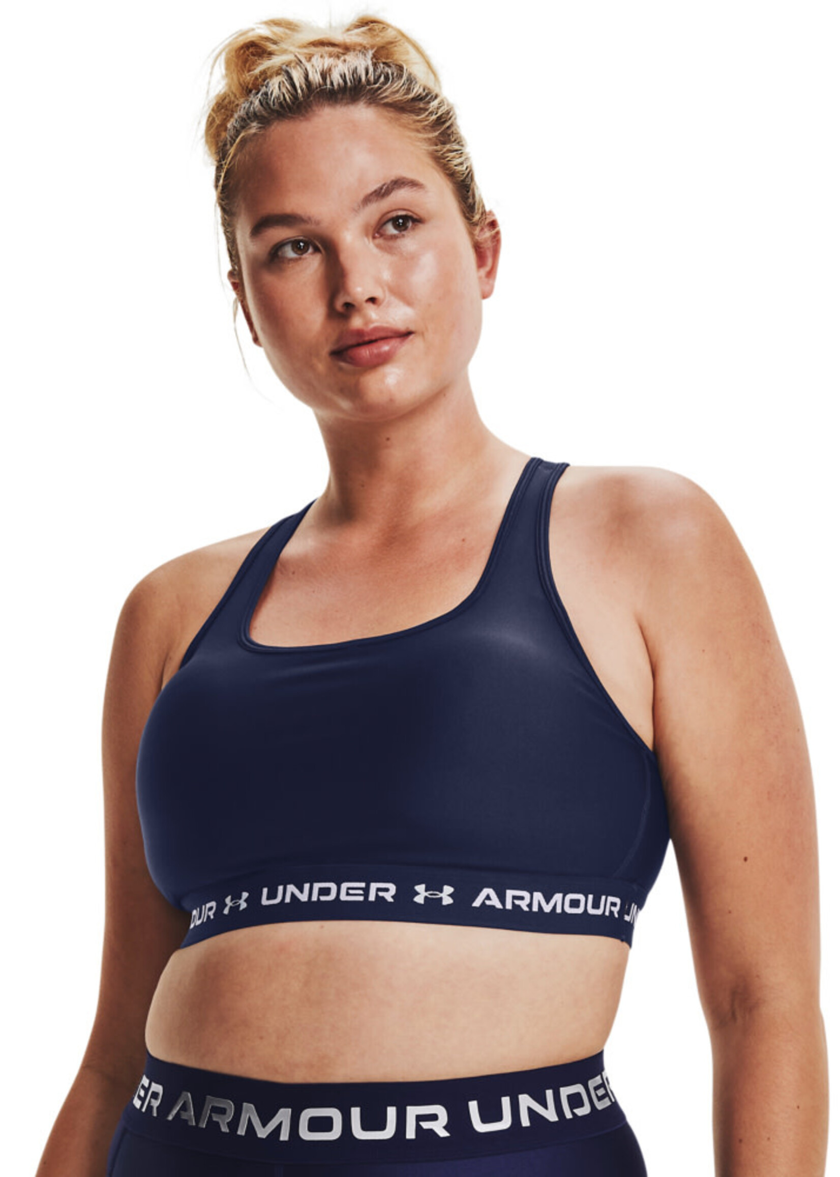 Under Armour UA Crossback Mid Bra-NVY