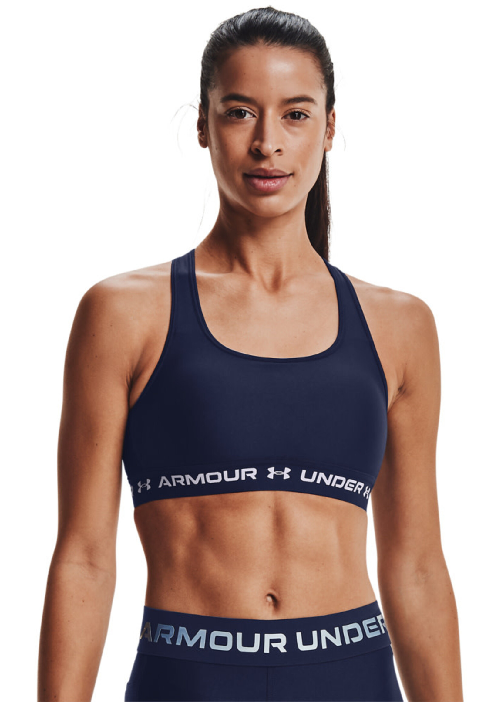 Under Armour UA Crossback Mid Bra-NVY