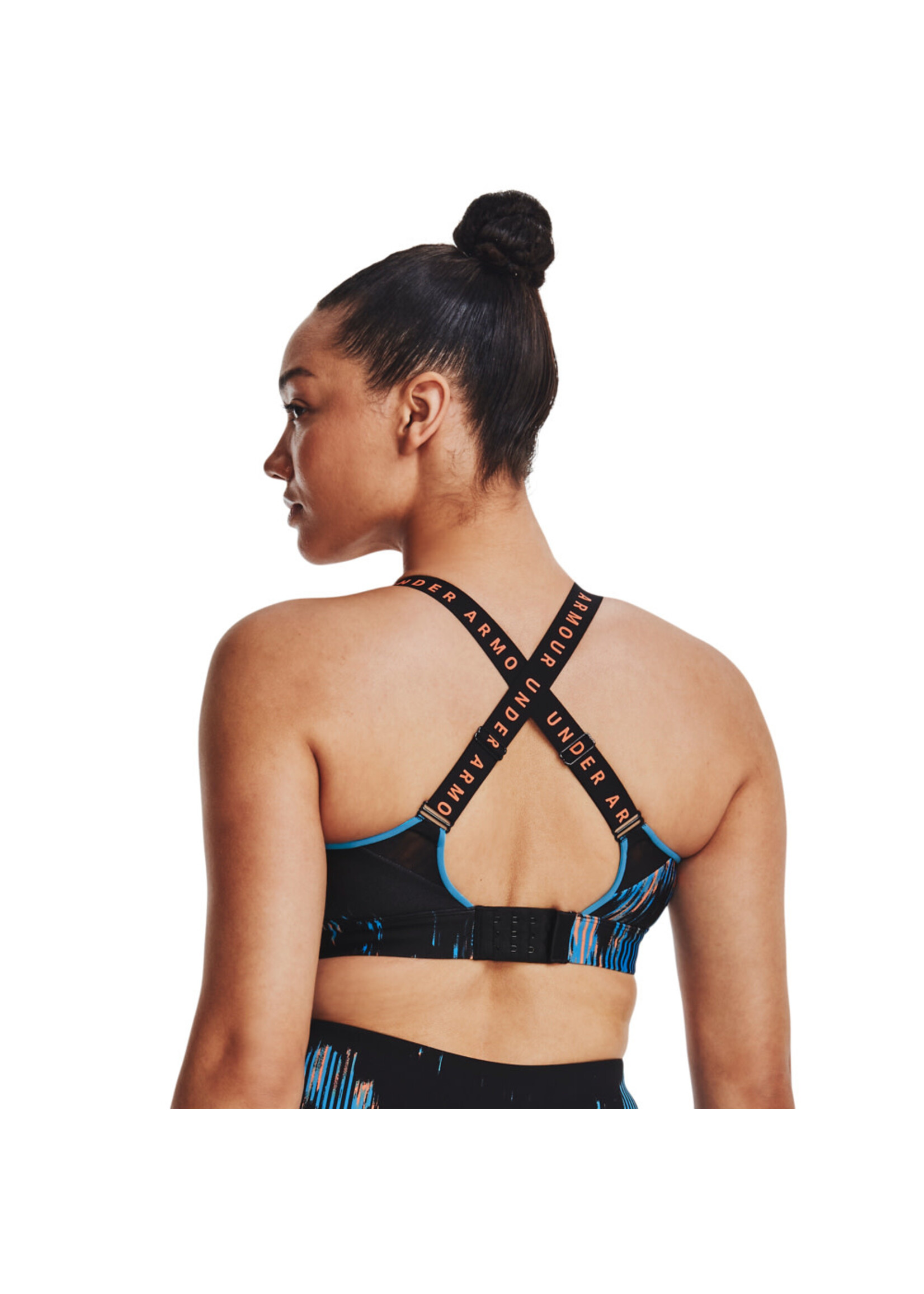 Under Armour UA Infinity High Print Bra-BLK