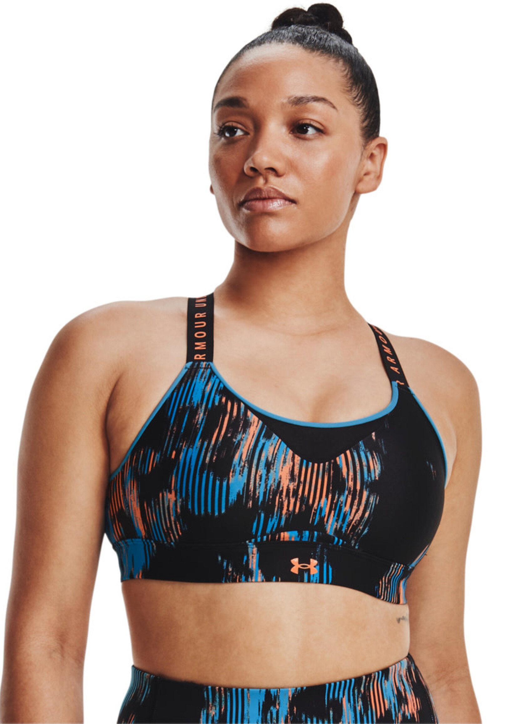 Under Armour UA Infinity High Print Bra-BLK - SportsVille