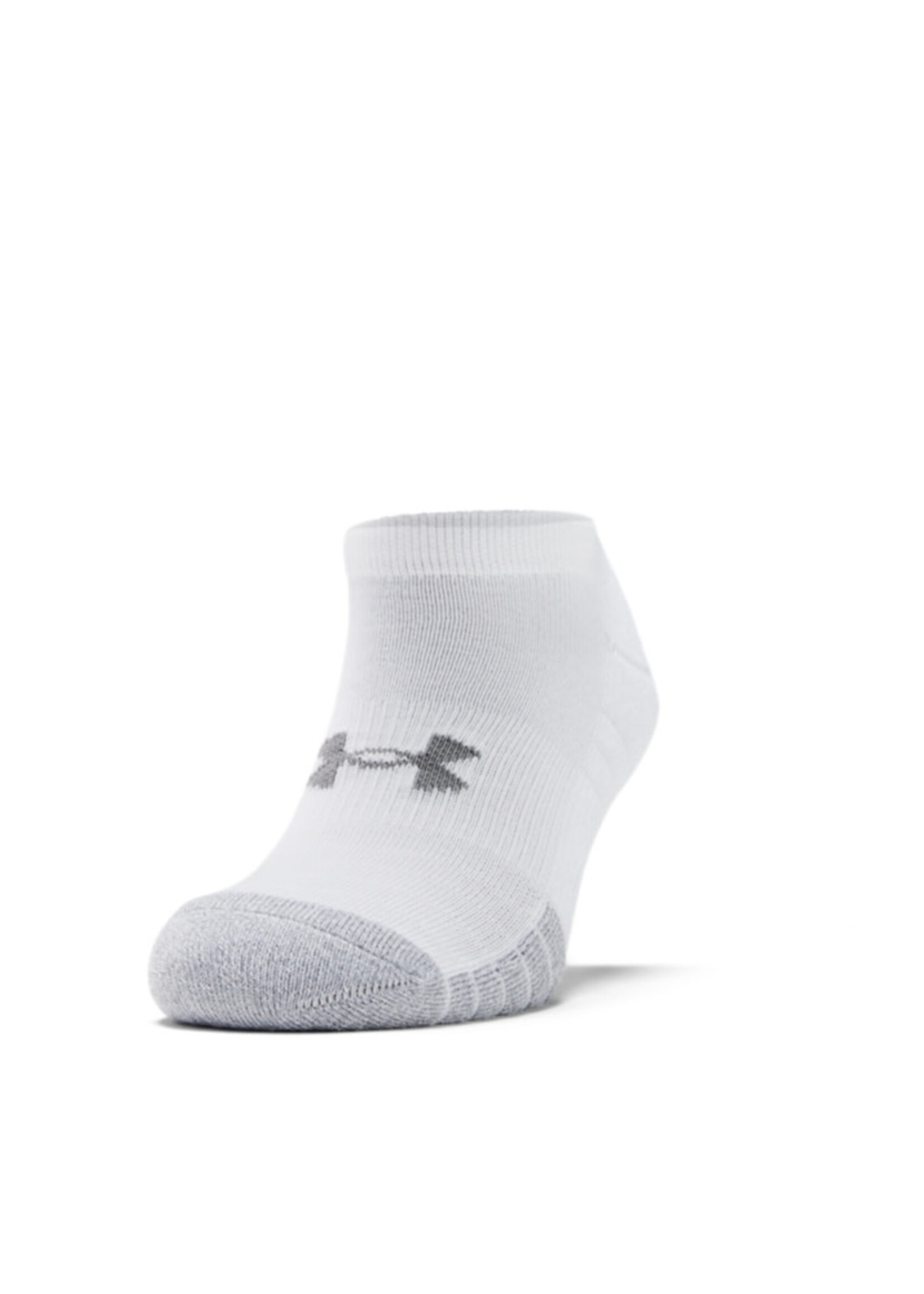 Under Armour UA Heatgear No Show 3pk-WHT