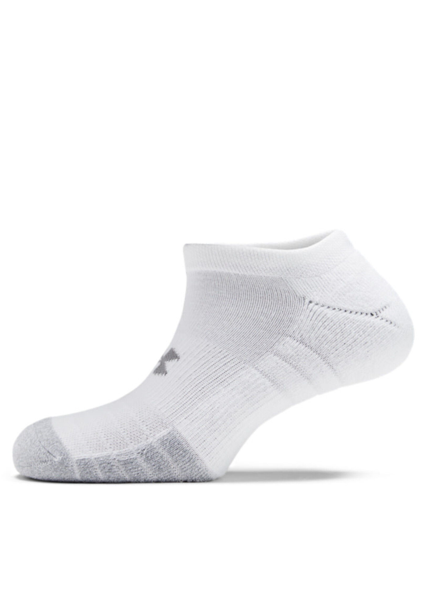 Under Armour UA Heatgear No Show 3pk-WHT