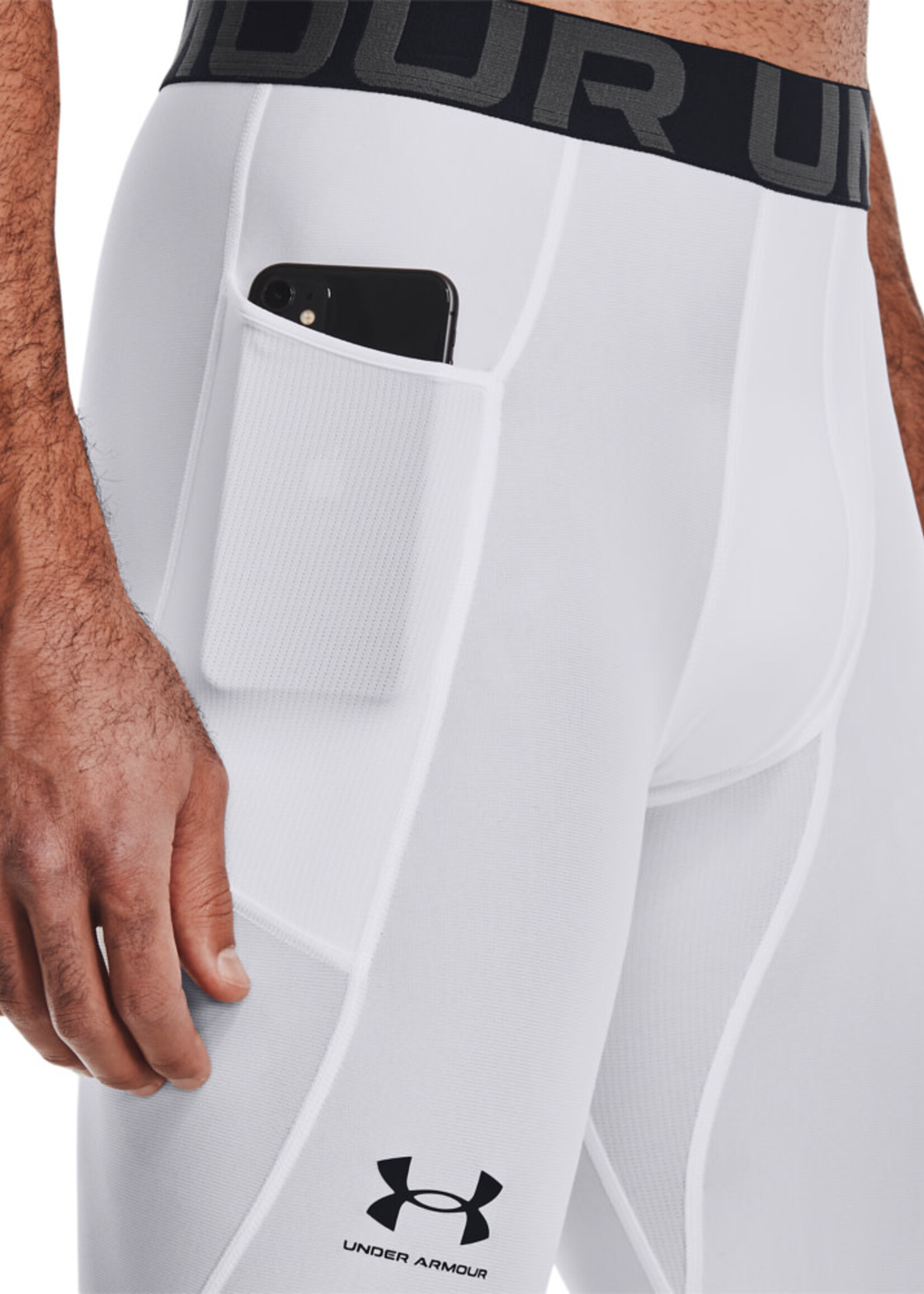 Under Armour UA HG Armour Leggings-WHT