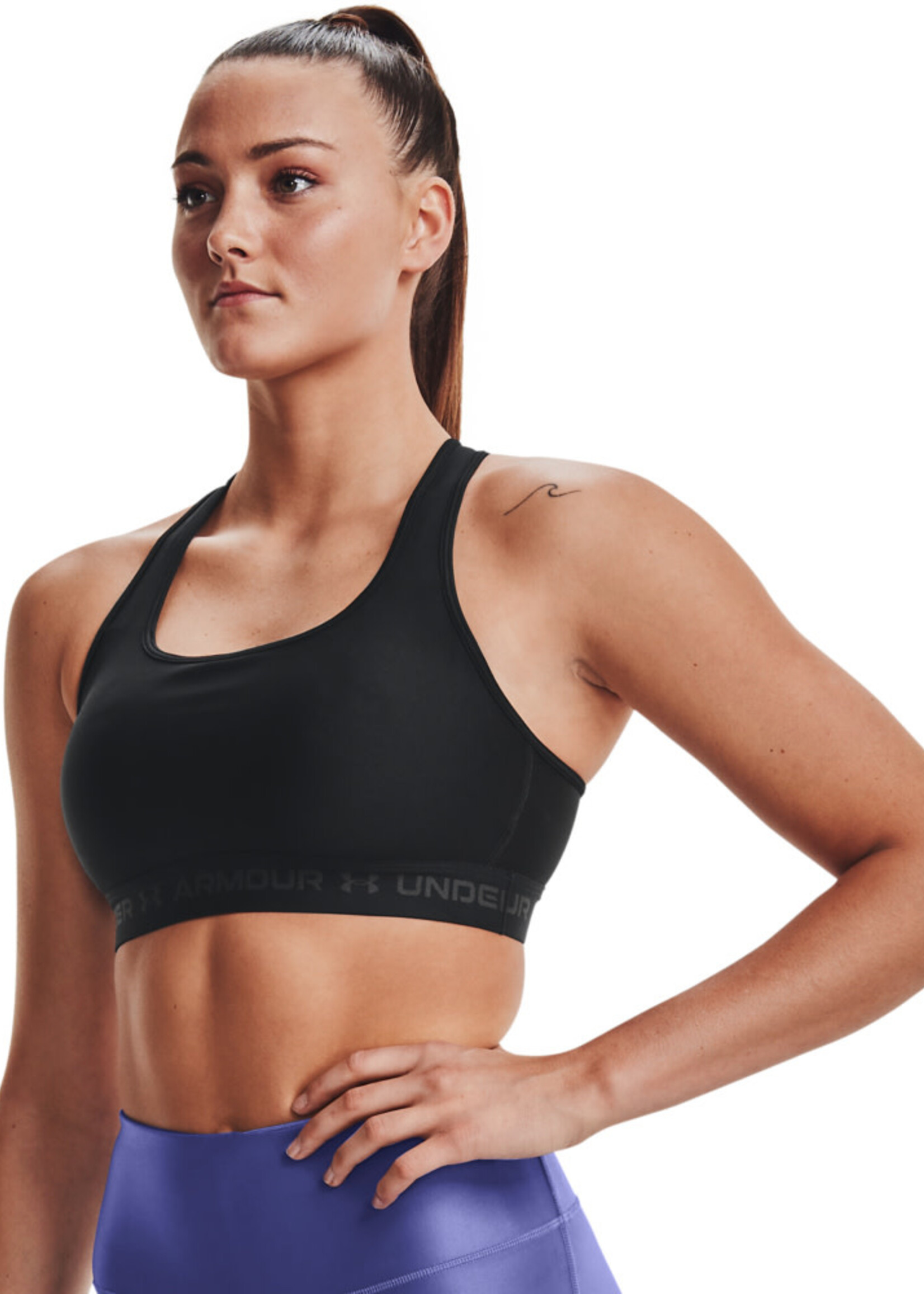 Under Armour UA Crossback Mid Bra-Black