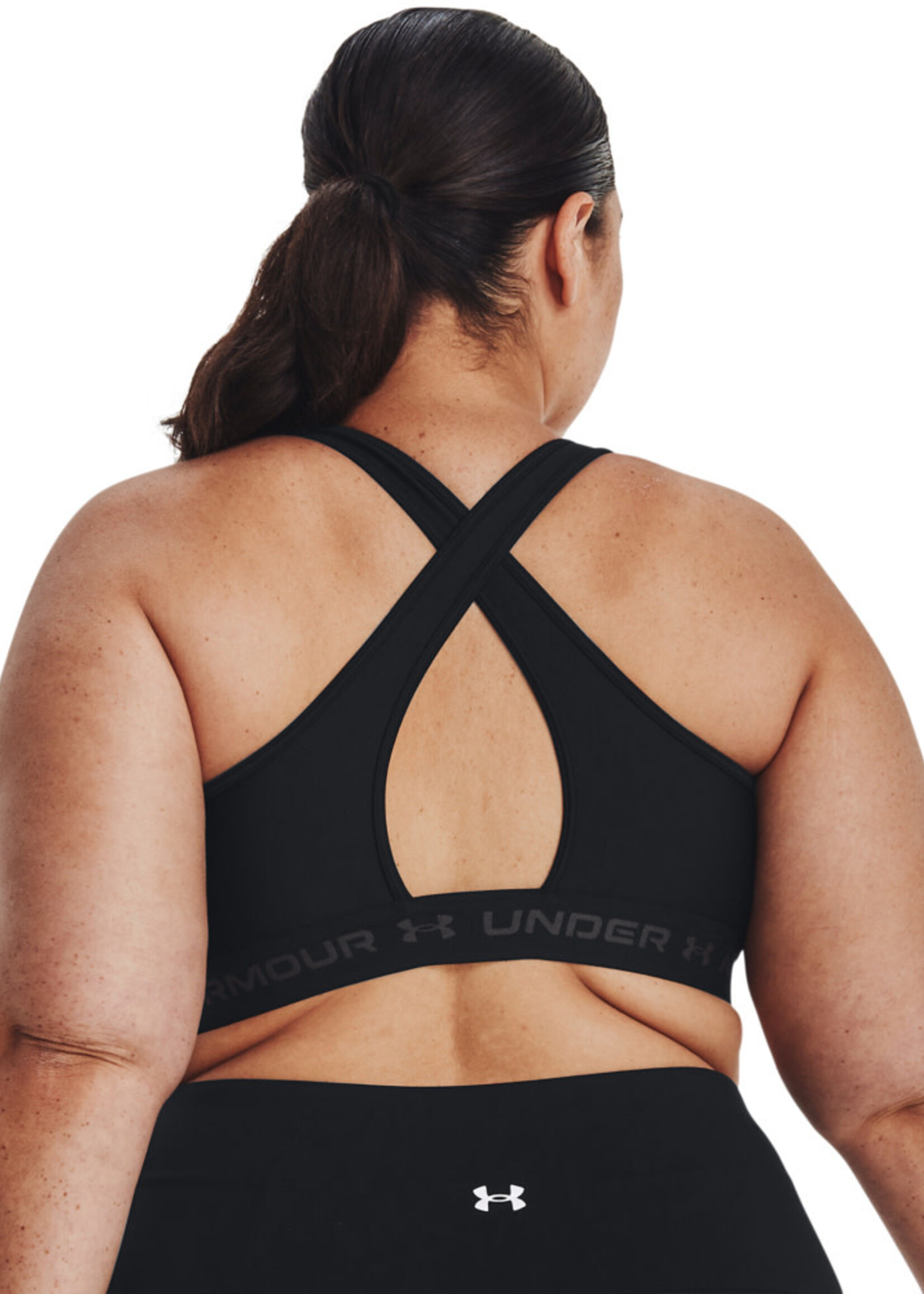 Under Armour UA Crossback Mid Bra-Black