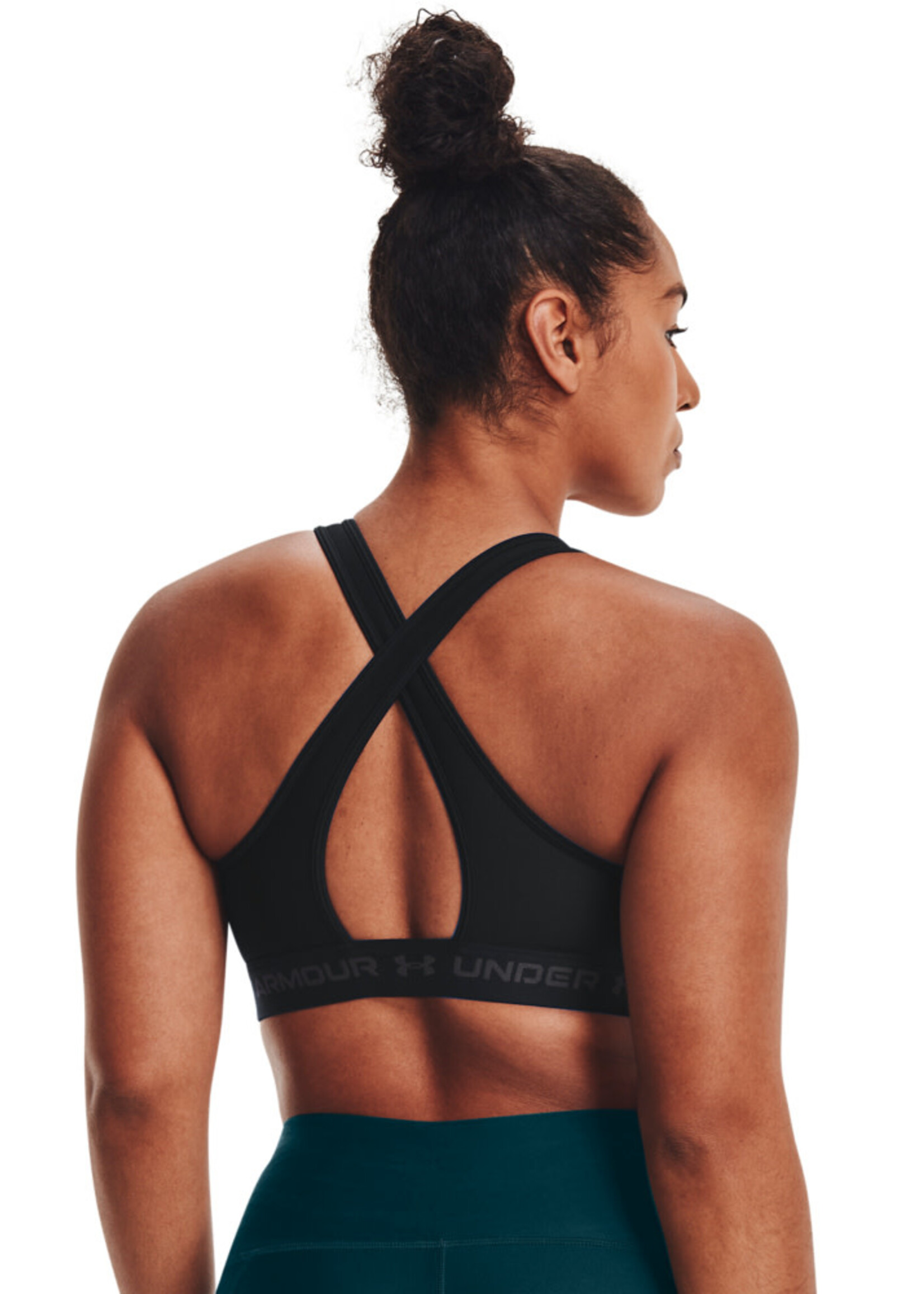 Under Armour UA Crossback Mid Bra-Black