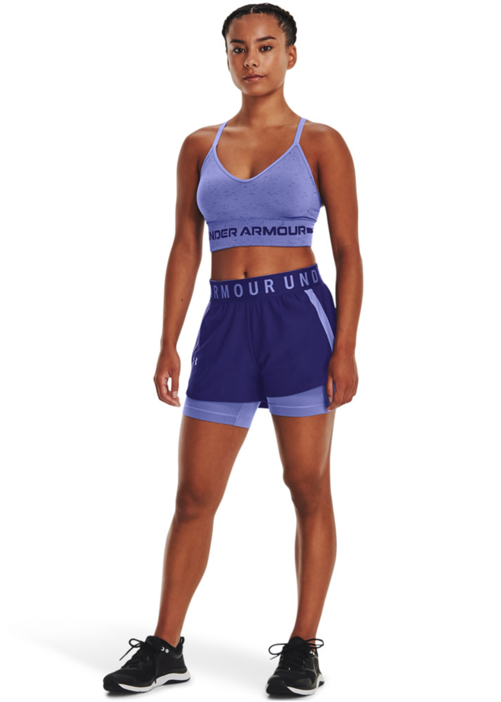 Under Armour Play Up 2-In-1 Shorts-Blu