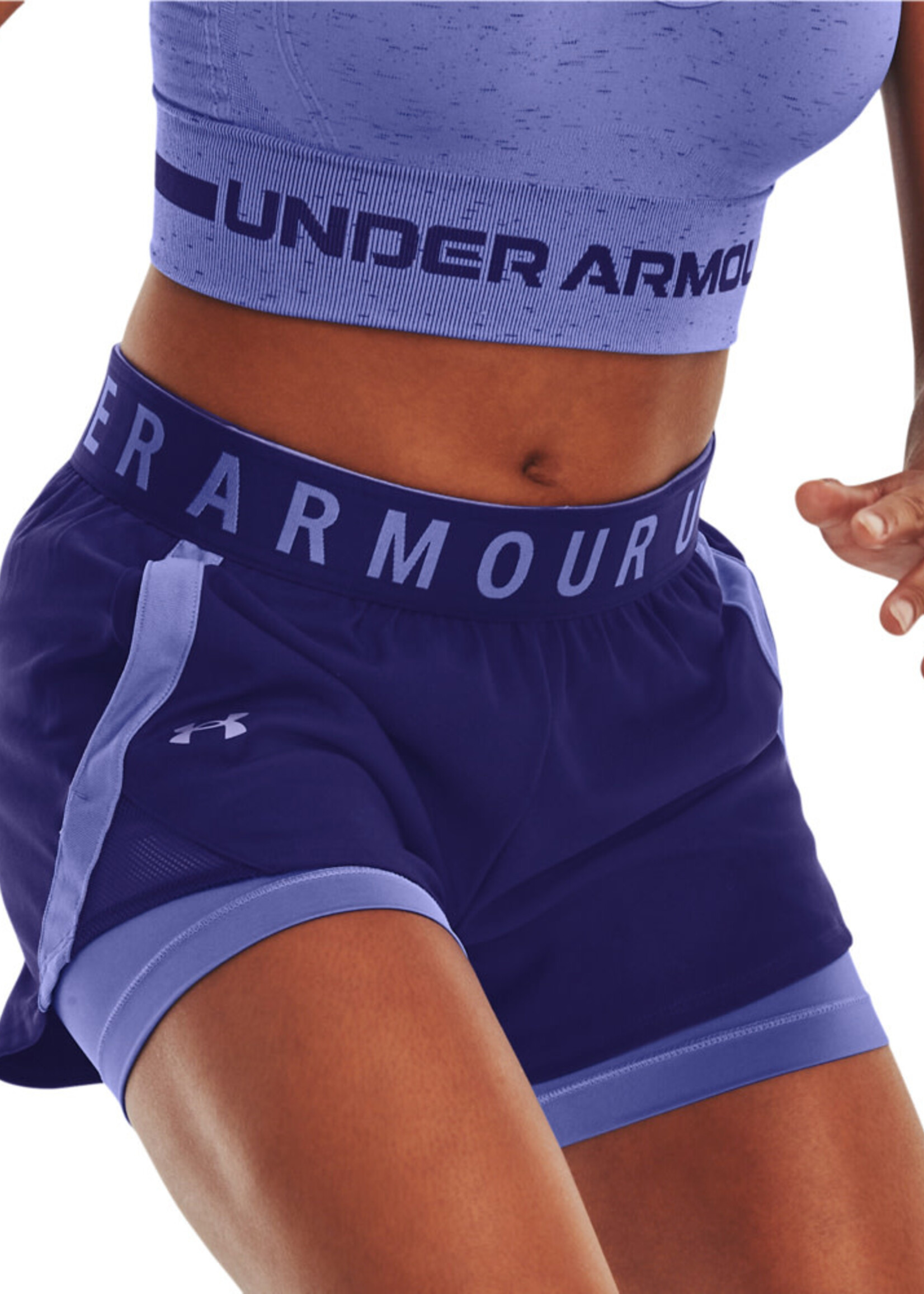 Under Armour Play Up 2-In-1 Shorts-Blu