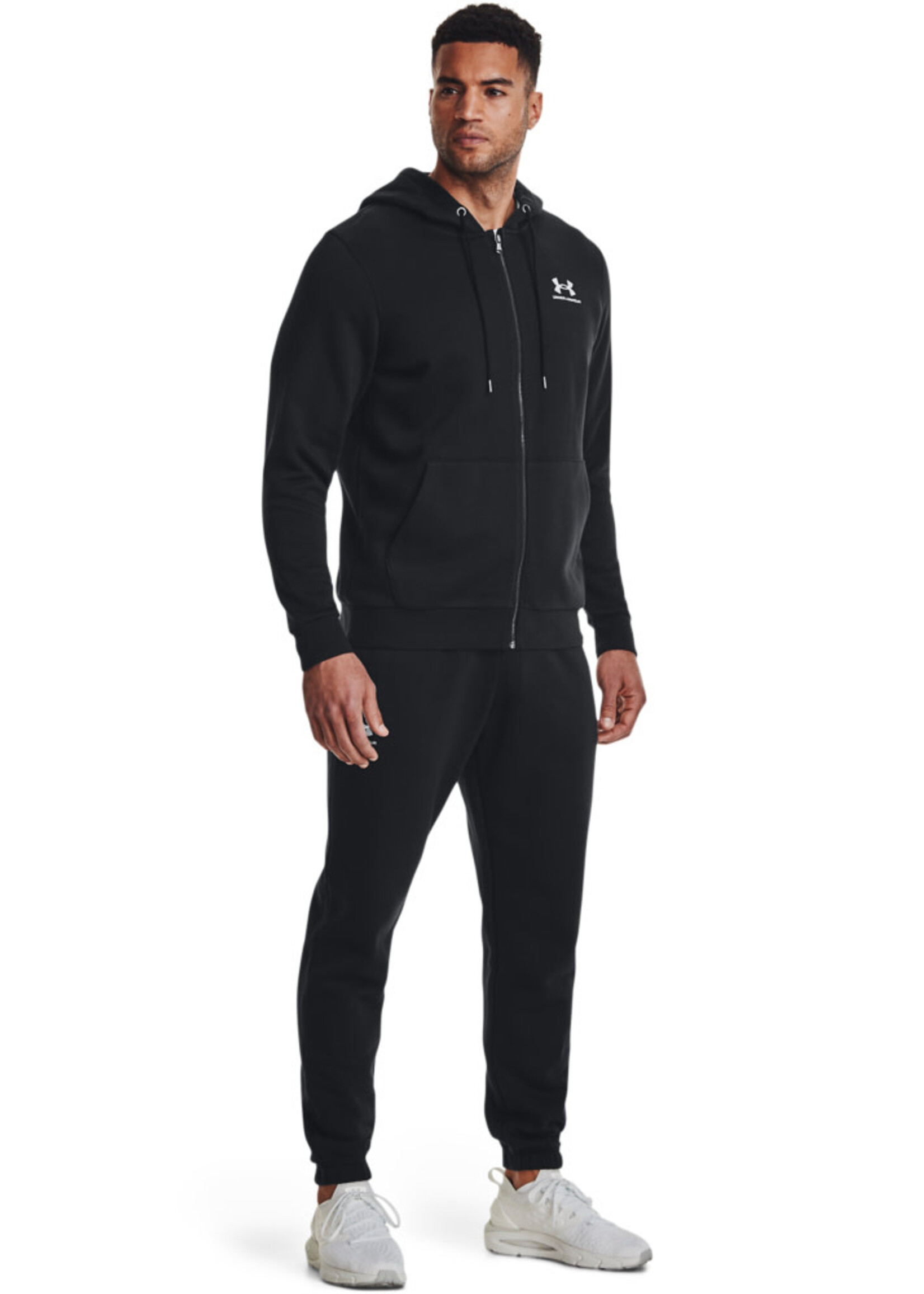 Under Armour Ua Essential Fleece Fz Hood-Blk