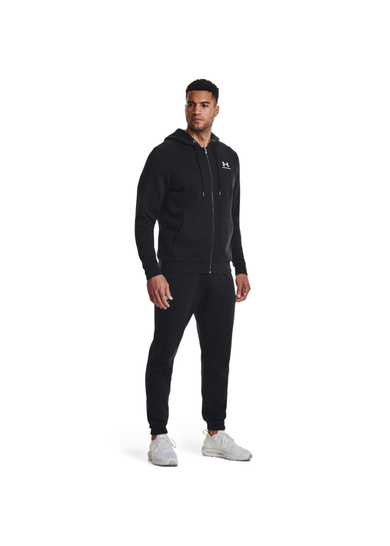 Under Armour Ua Essential Fleece Fz Hood-Blk