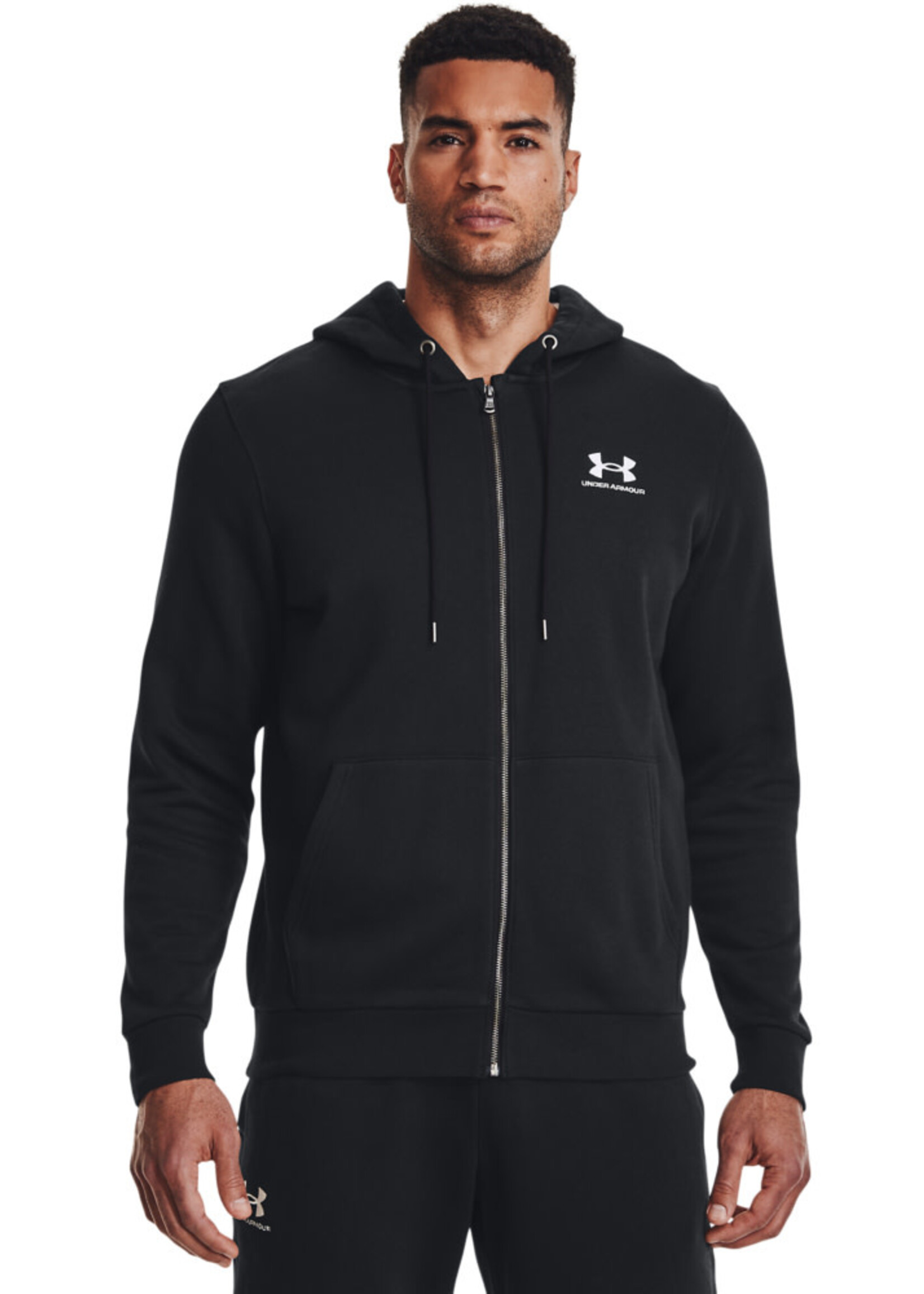 Under Armour Ua Essential Fleece Fz Hood-Blk