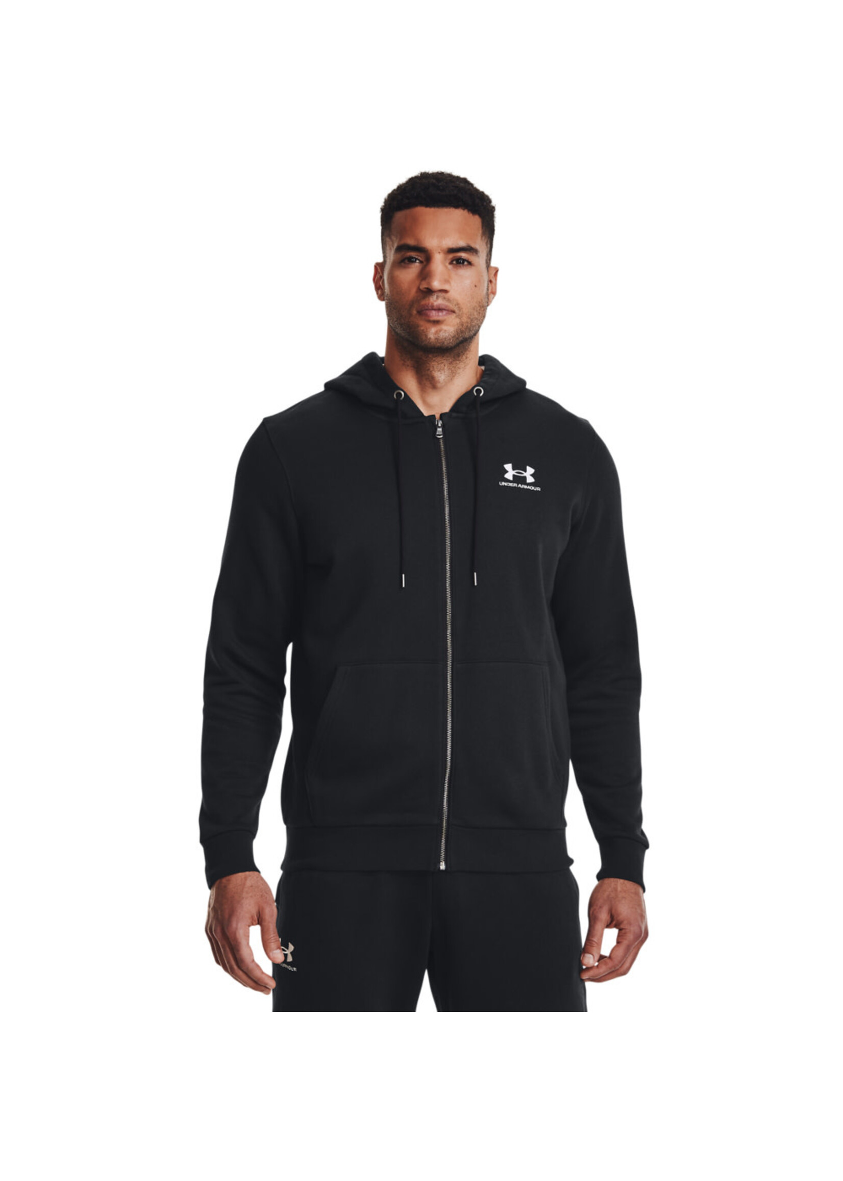 Under Armour Ua Essential Fleece Fz Hood-Blk
