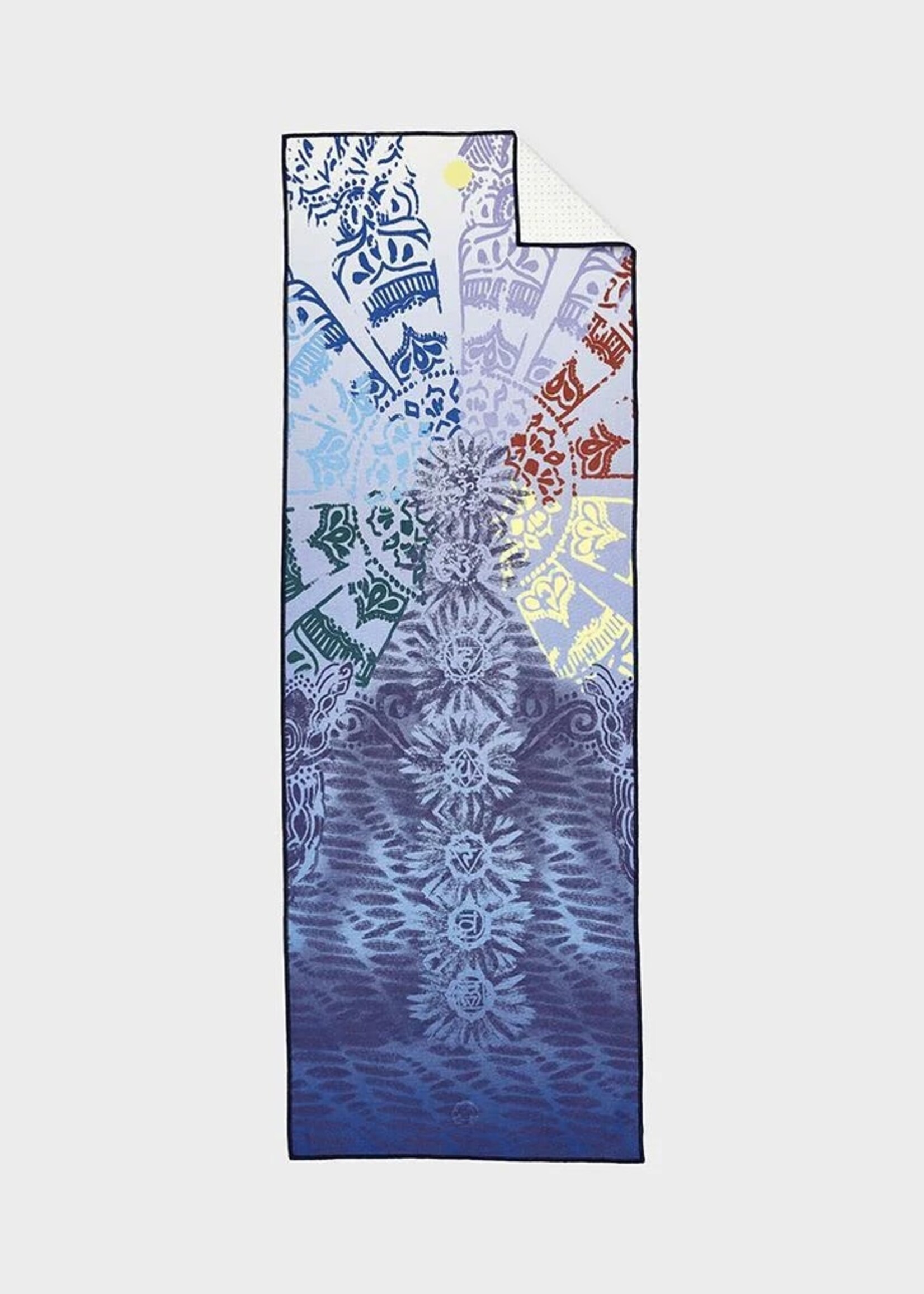 Manduka Towels-yogitoes 2.0 rSkidless-Mat-Chakra -Print-Blue