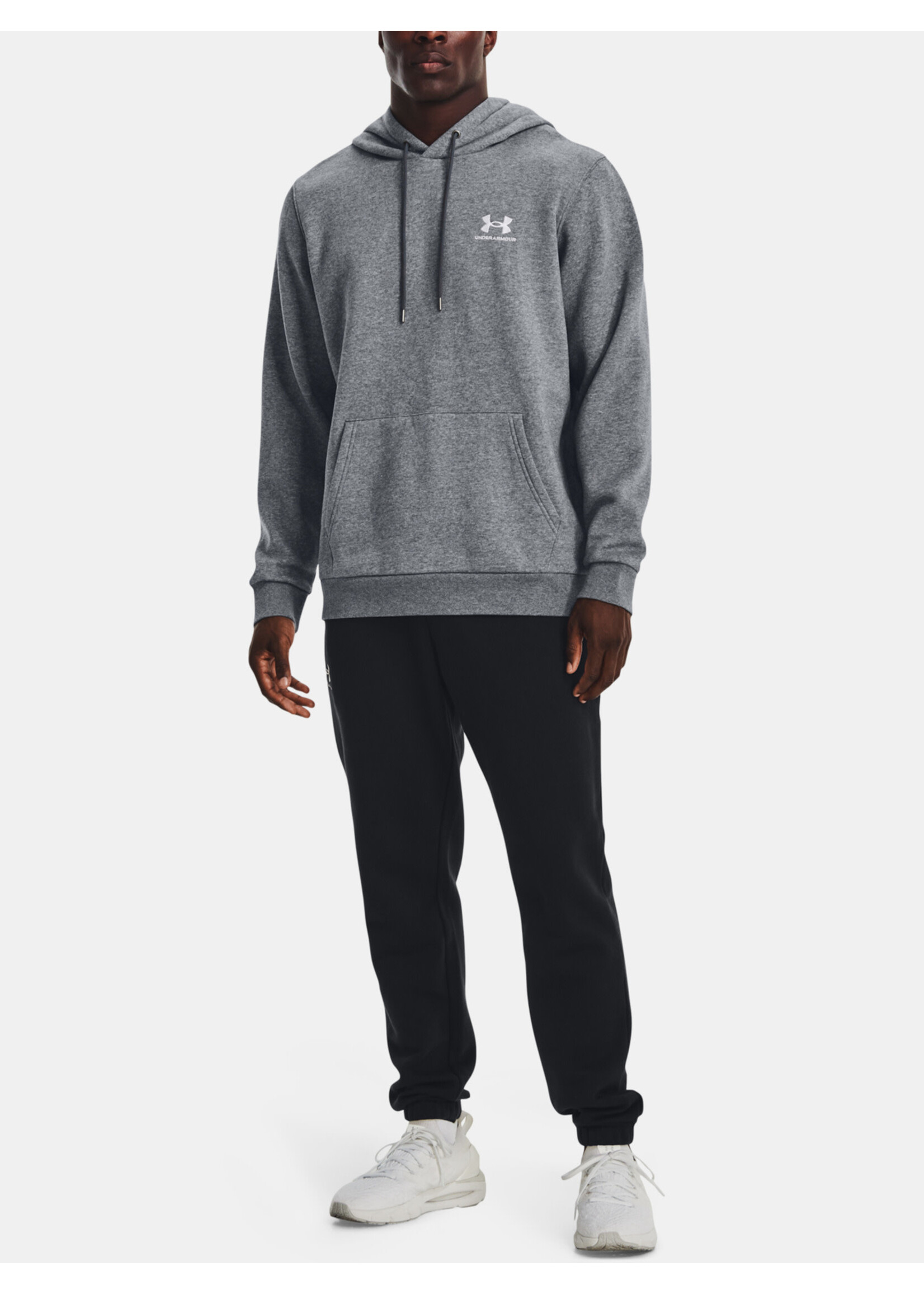 Under Armour Ua Essential Fleece Hoodie-Gry