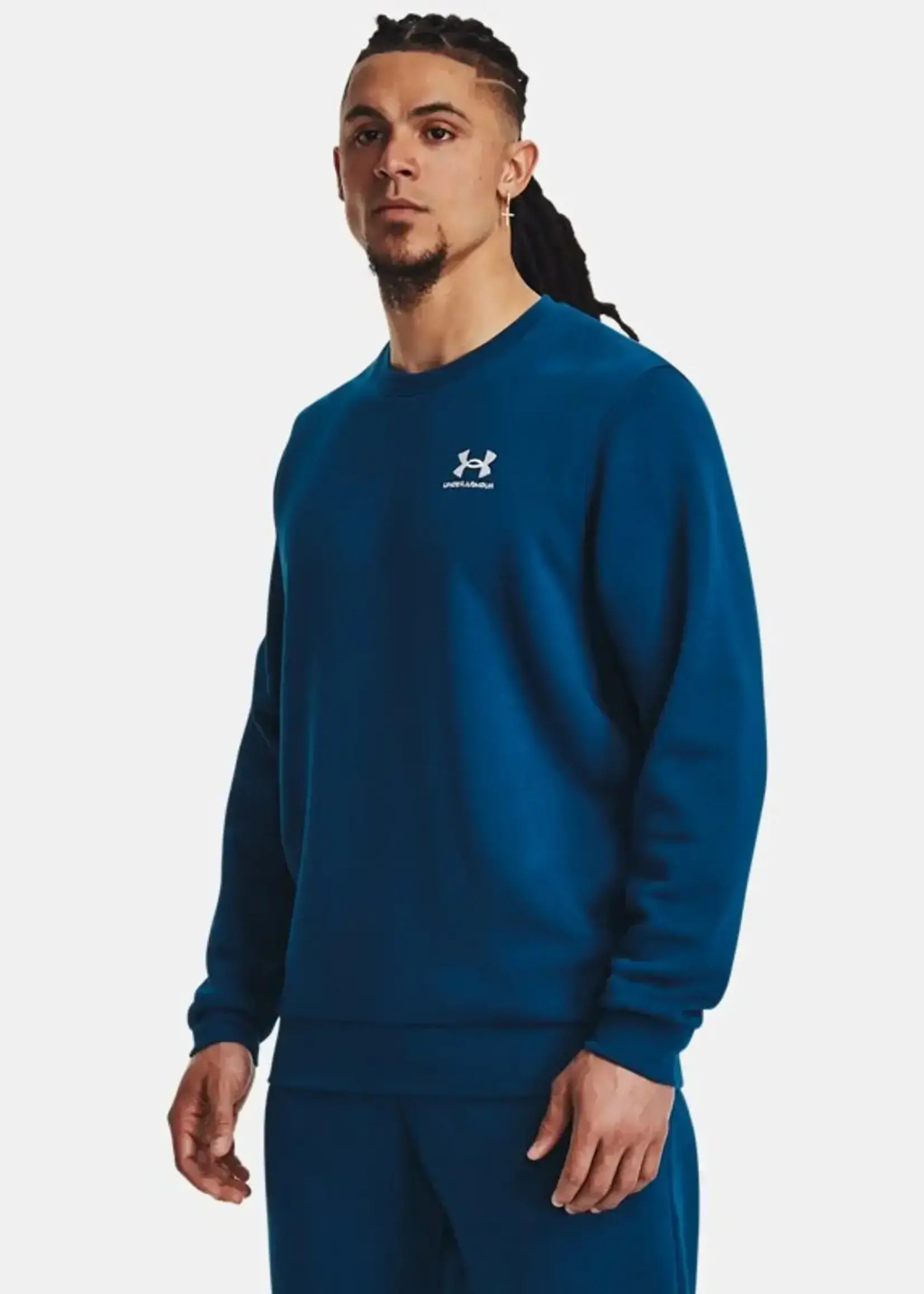 Under Armour Ua Essential Fleece Crew-Blu