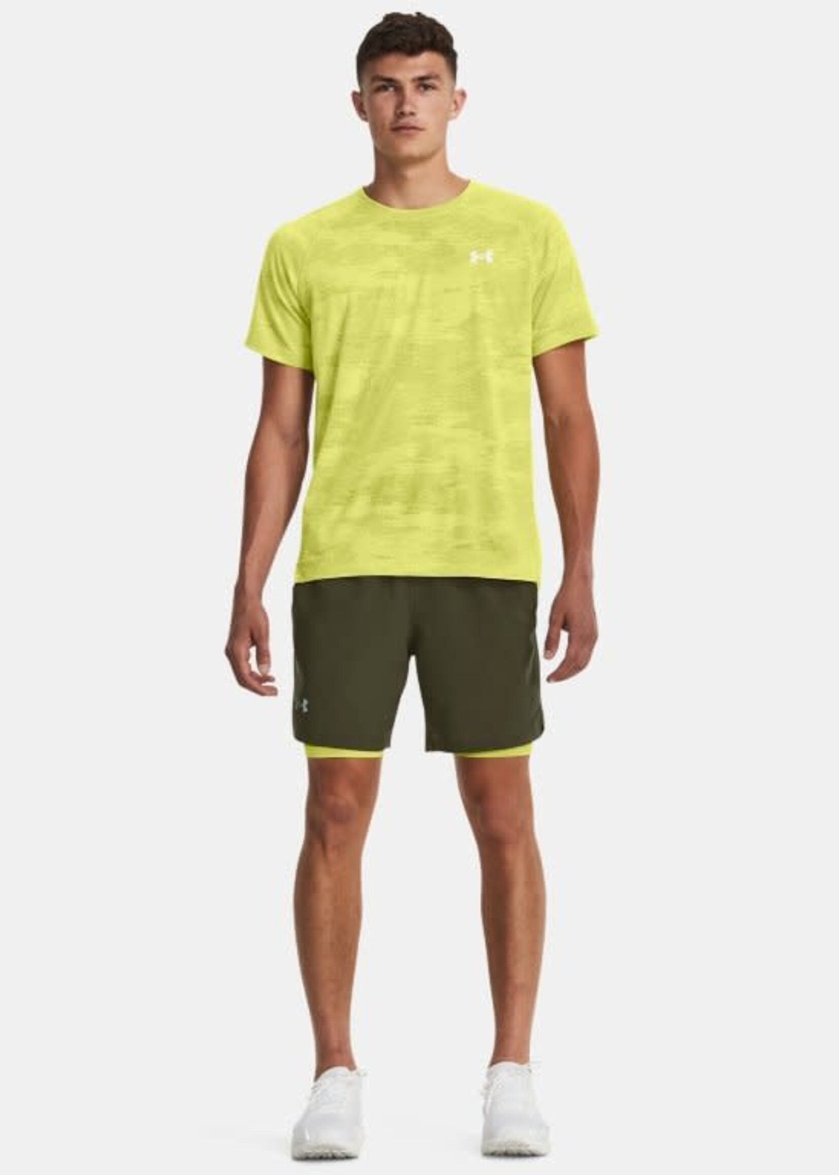 Under Armour Ua Launch 7'' 2-In-1 Short-Grn