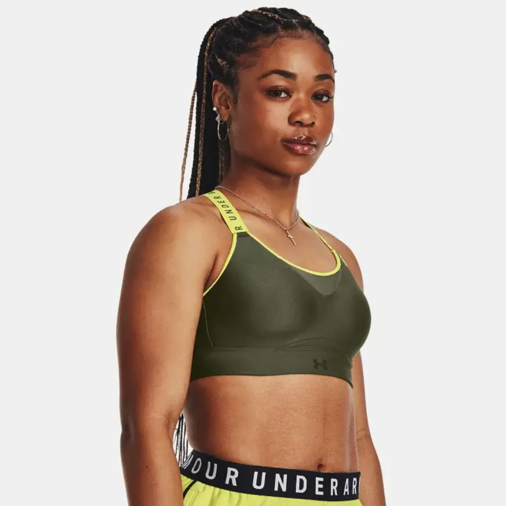 UNDER ARMOUR Sports bra UA INFINITY HIGH ZIP in black