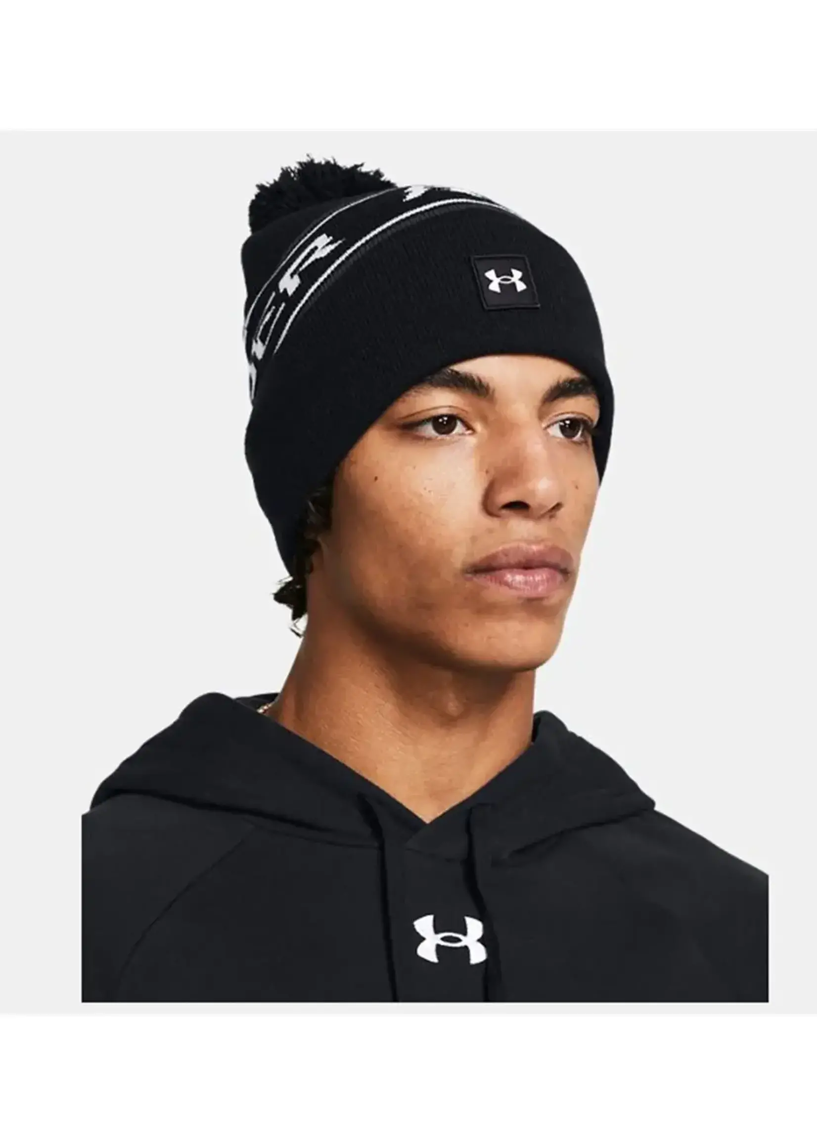 Under Armour Ua Men'S Halftime Pom Beanie-Blk