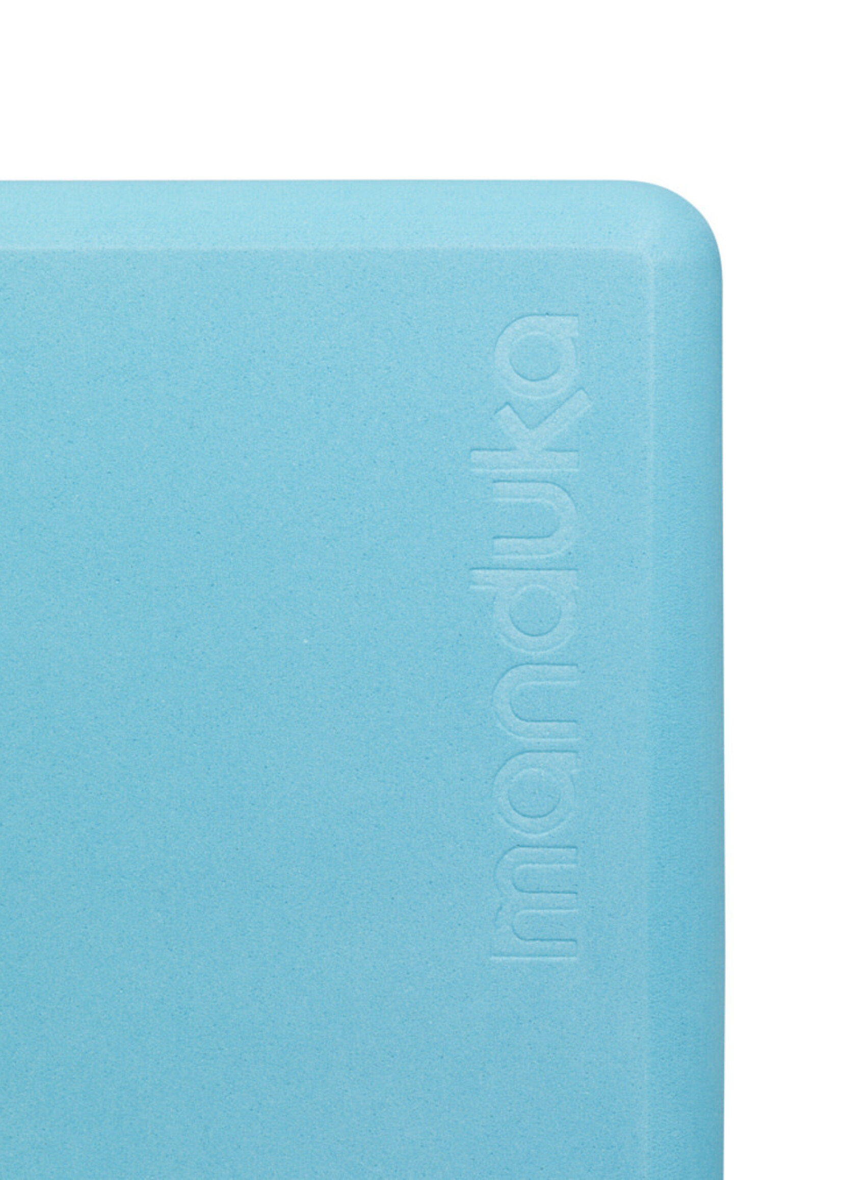 Manduka Recycled Foam Yoga Mini Travel Block-AQUA