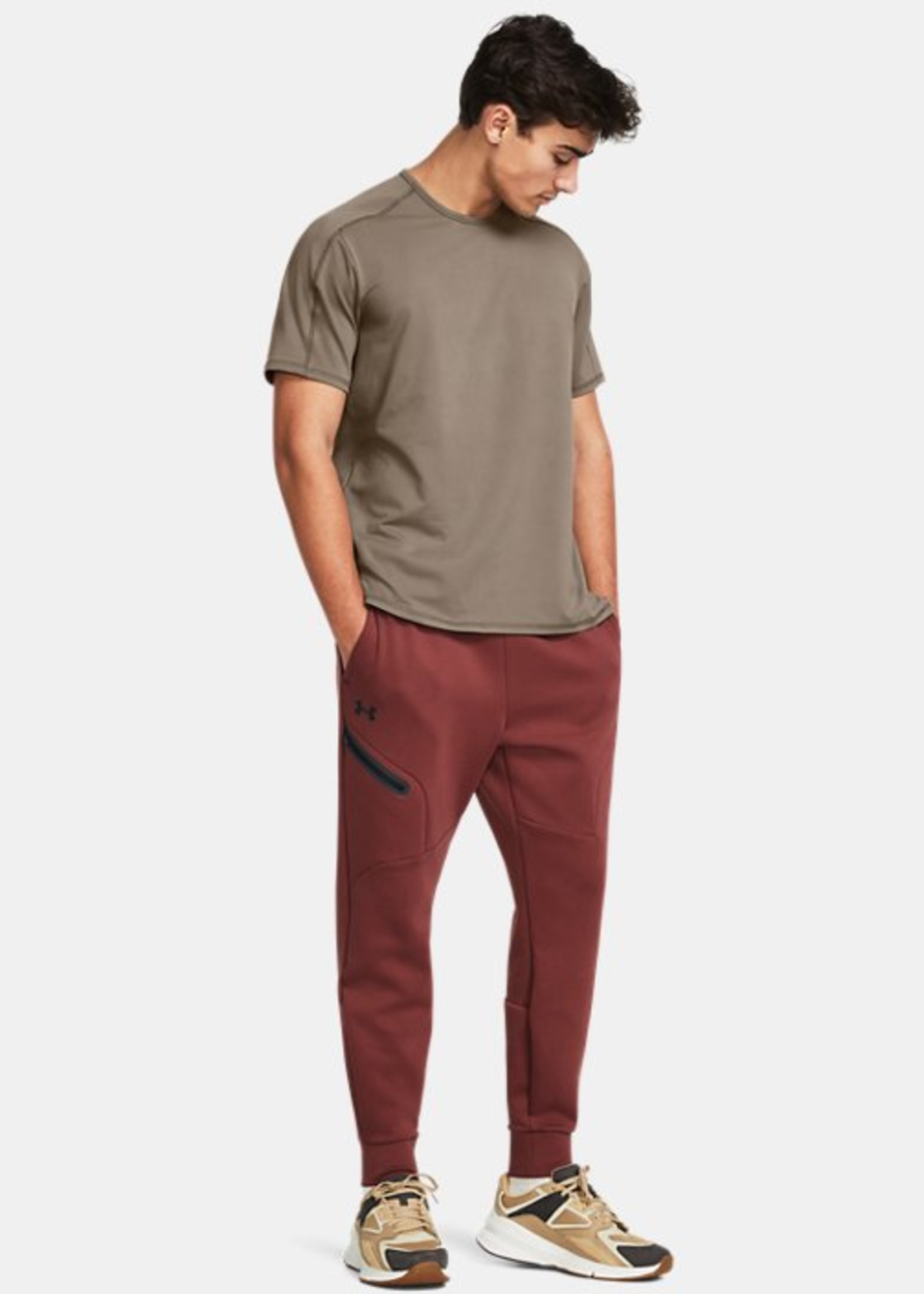 Under Armour UA Unstoppable Flc Joggers-RED
