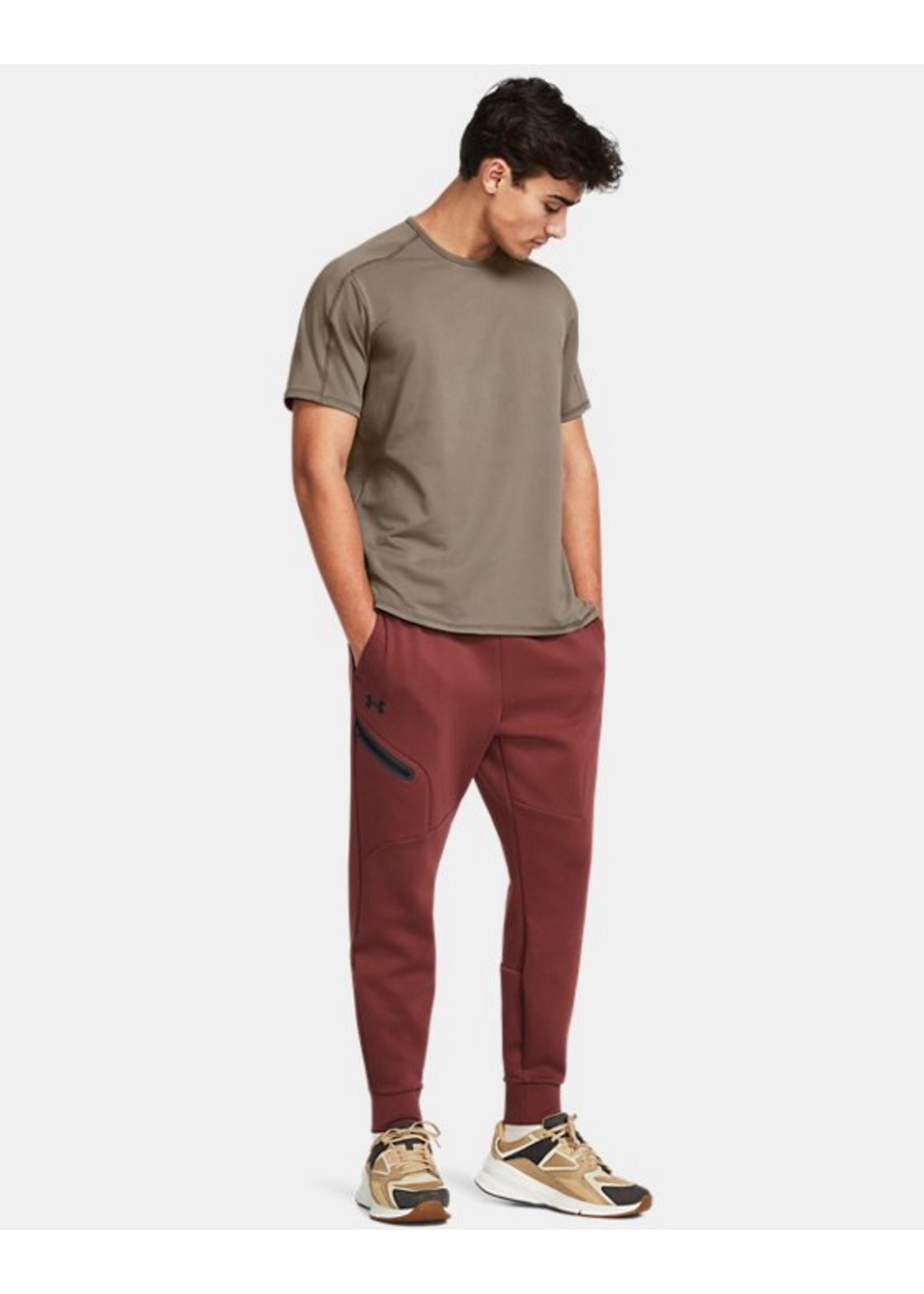 Under Armour UA Unstoppable Flc Joggers-RED