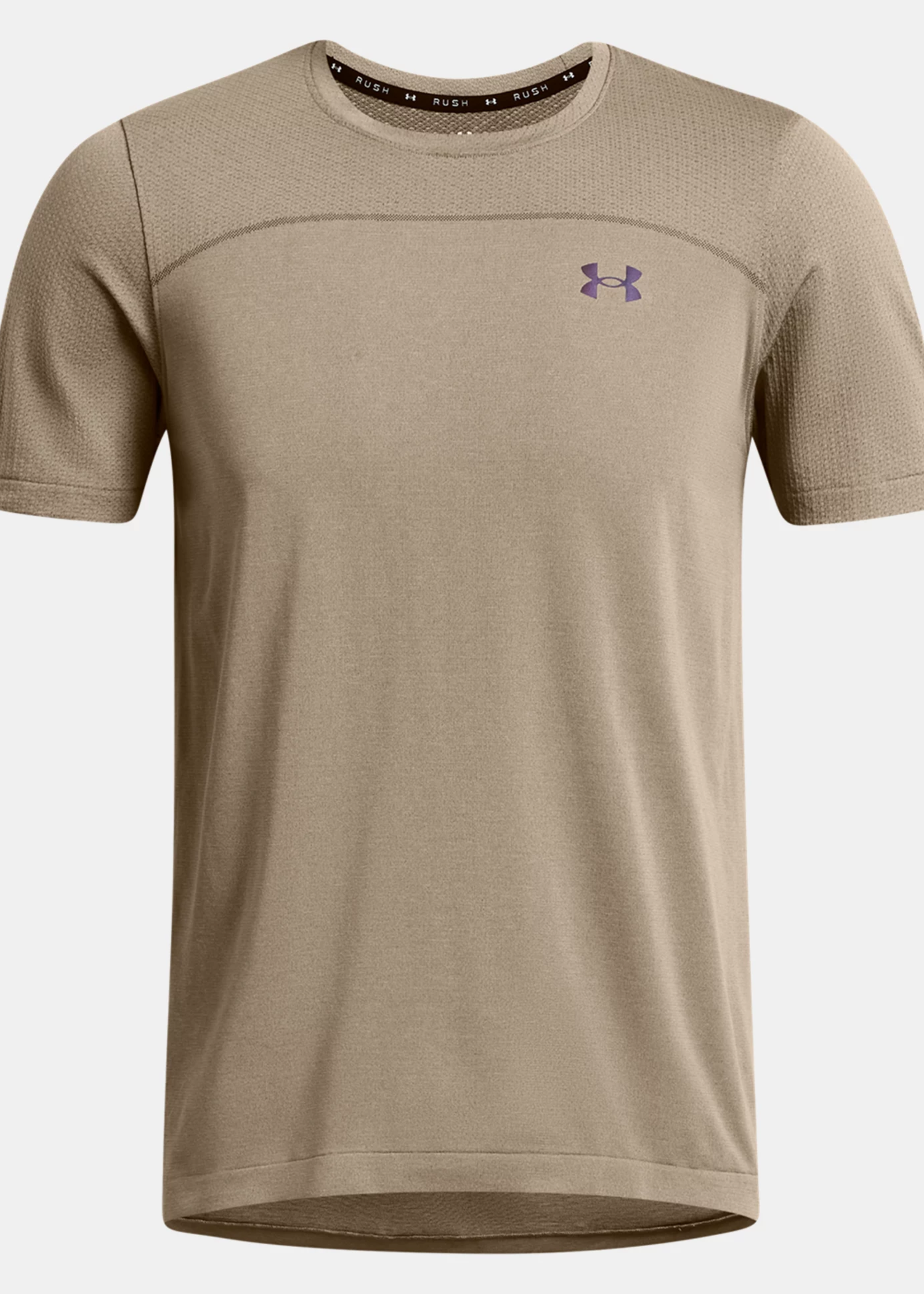 Under Armour UA Rush Seamless Wordmark SS-BRN