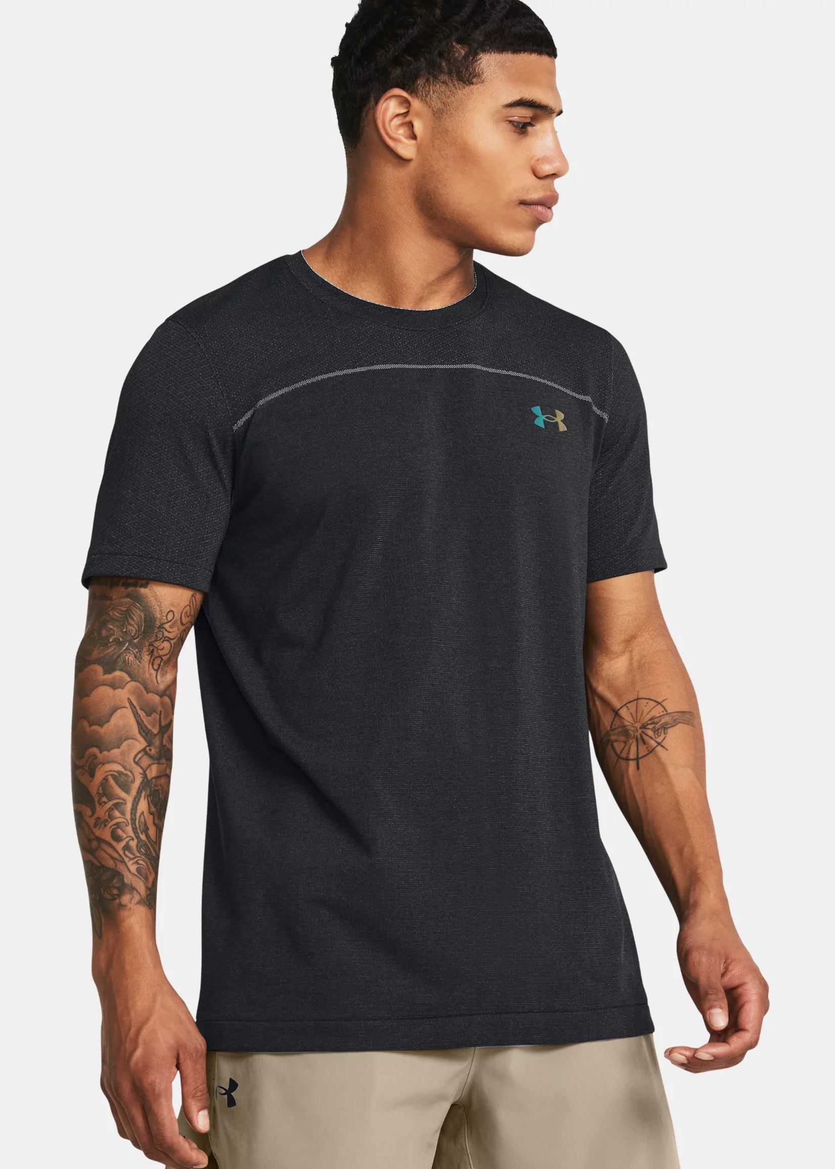 Under Armour UA Rush Seamless Wordmark SS-BLK