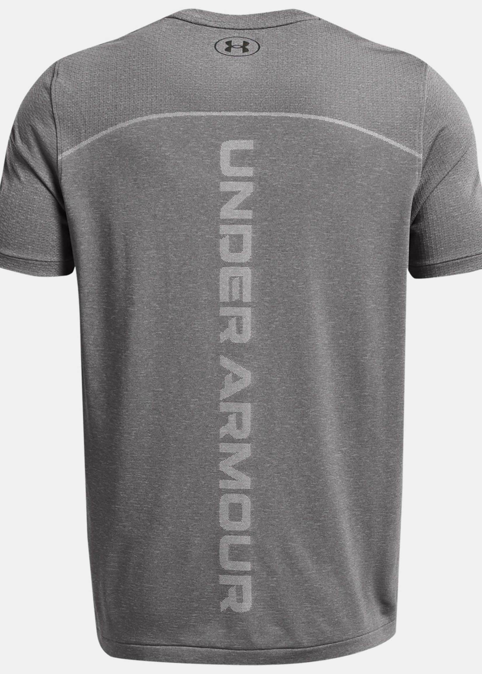 Under Armour UA Rush Seamless Wordmark SS-GRY