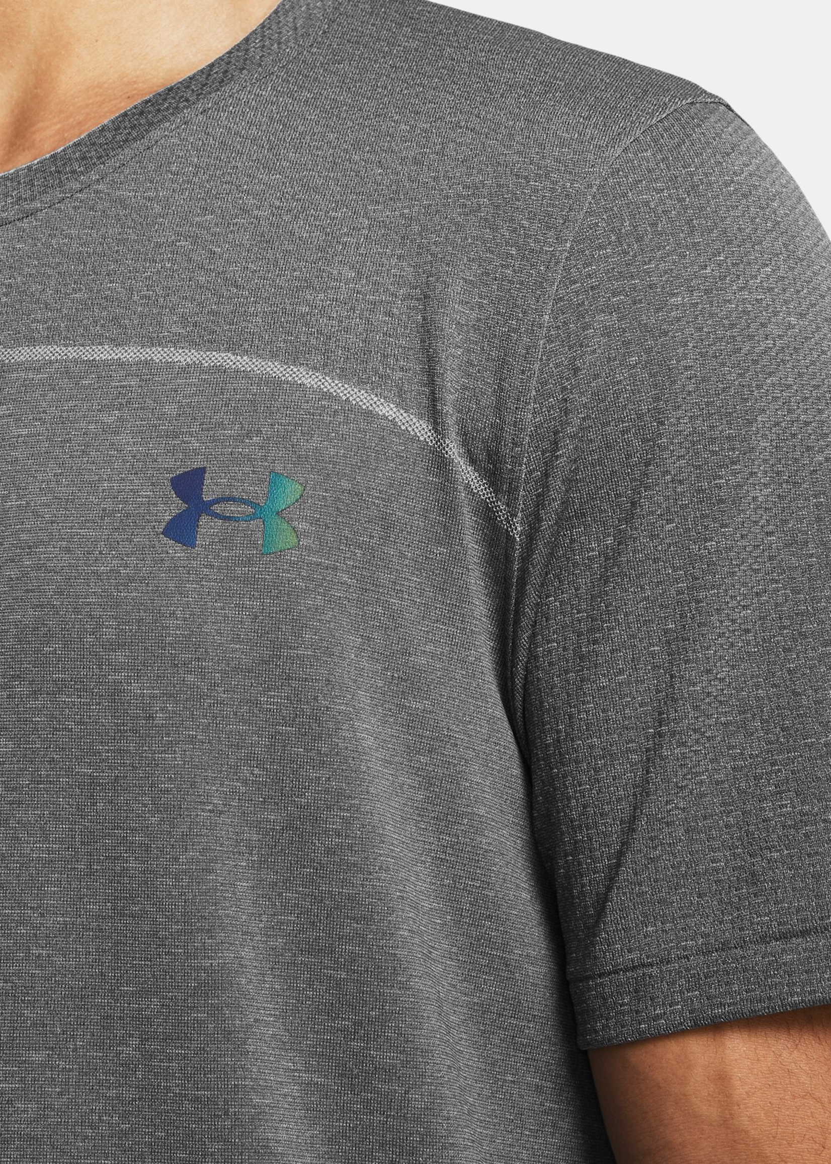 Under Armour UA Rush Seamless Wordmark SS-GRY