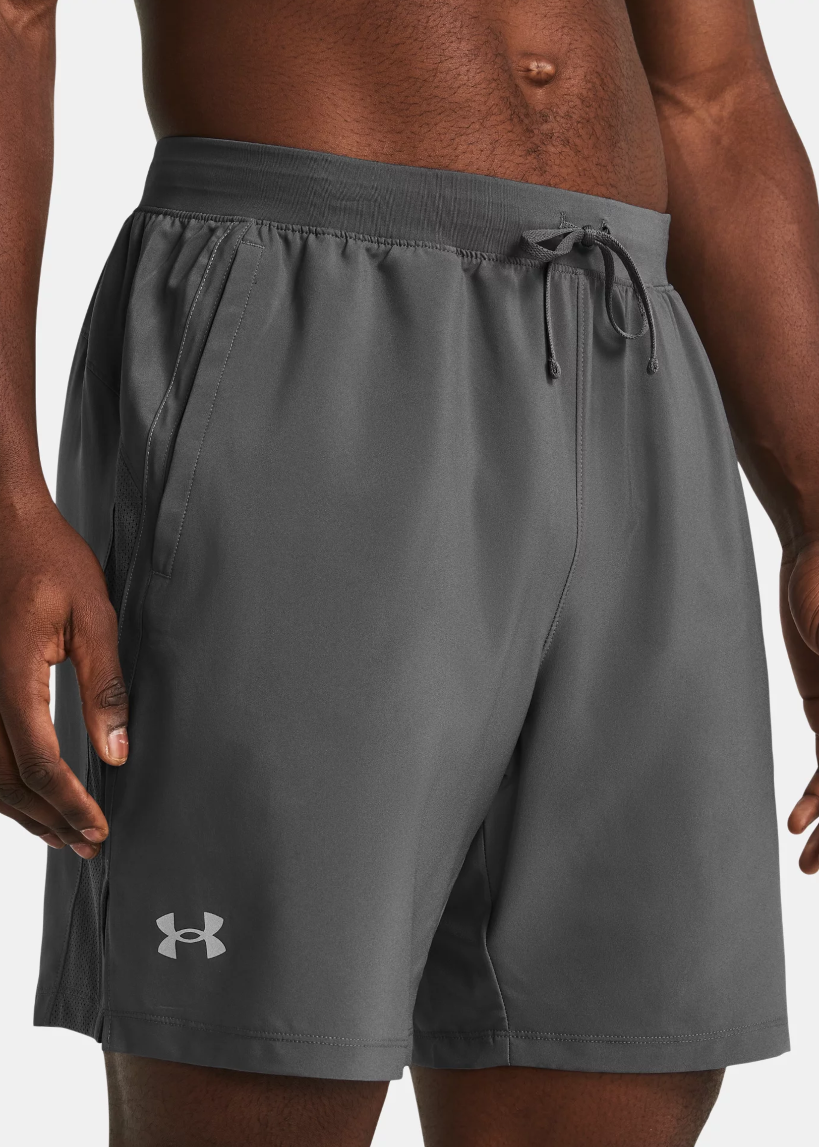 Under Armour UA Launch 7'' UNLINED Shorts-GRY