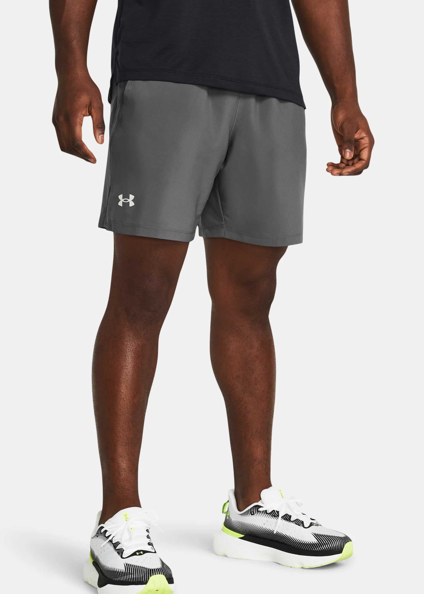 Under Armour UA Launch 7'' UNLINED Shorts-GRY