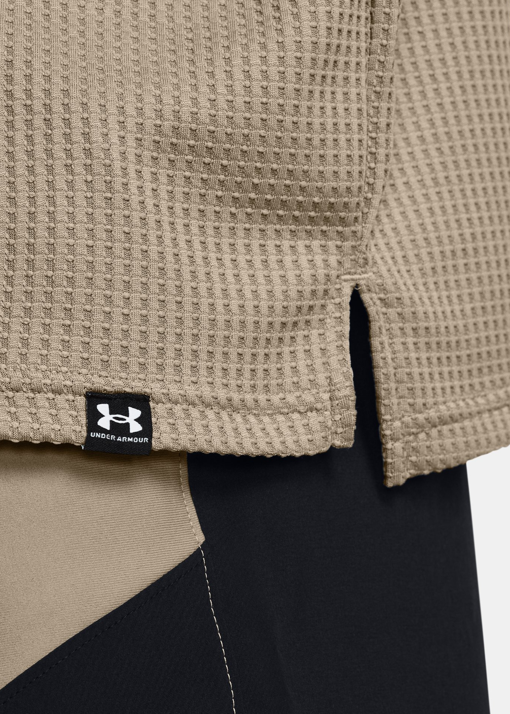 Under Armour UA Rival Waffle Hoodie-BRN