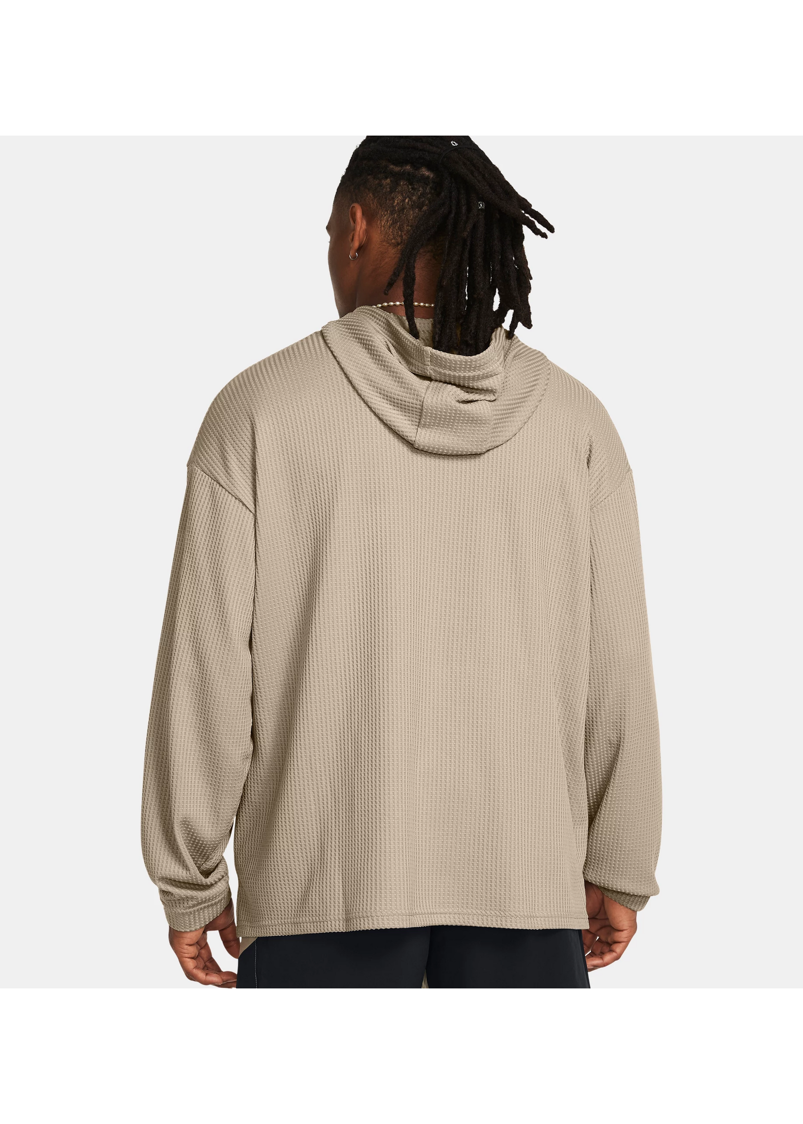 Under Armour UA Rival Waffle Hoodie-BRN