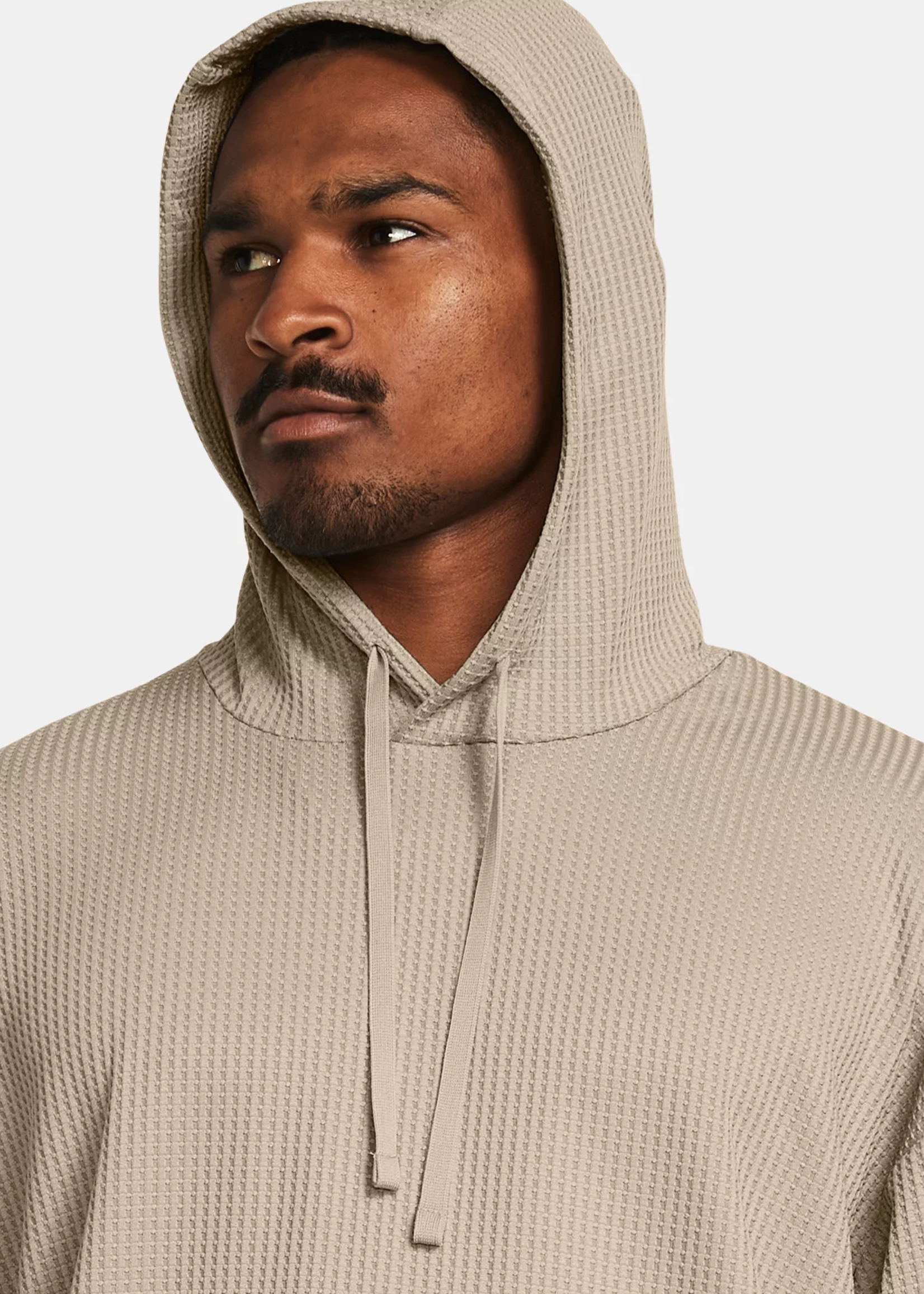 Under Armour UA Rival Waffle Hoodie-BRN